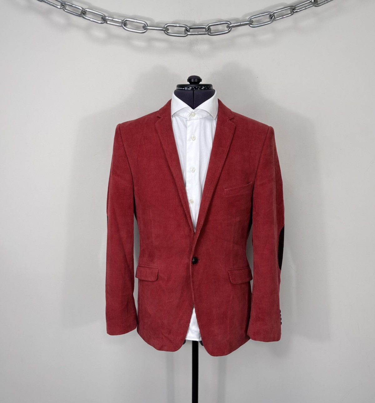 Other UK Holland Esquire Men’s Red Corduroy Blazer Jacket Sport Coat Size 38R - 1 Thumbnail