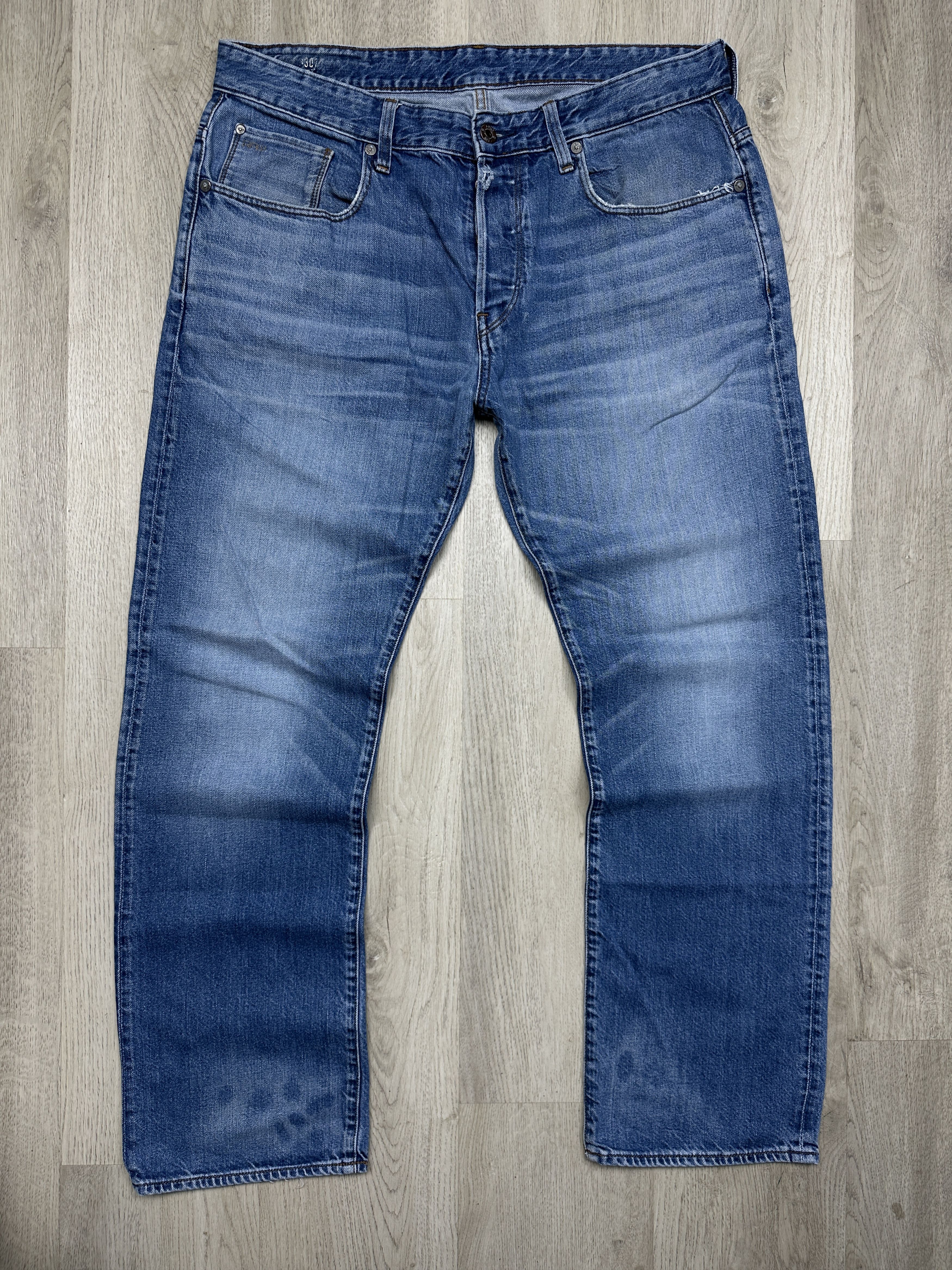 G-Star G Star Raw 3301 Loose Mens Denim Pants Jeans Size US 36 / EU 52 - 1 Thumbnail