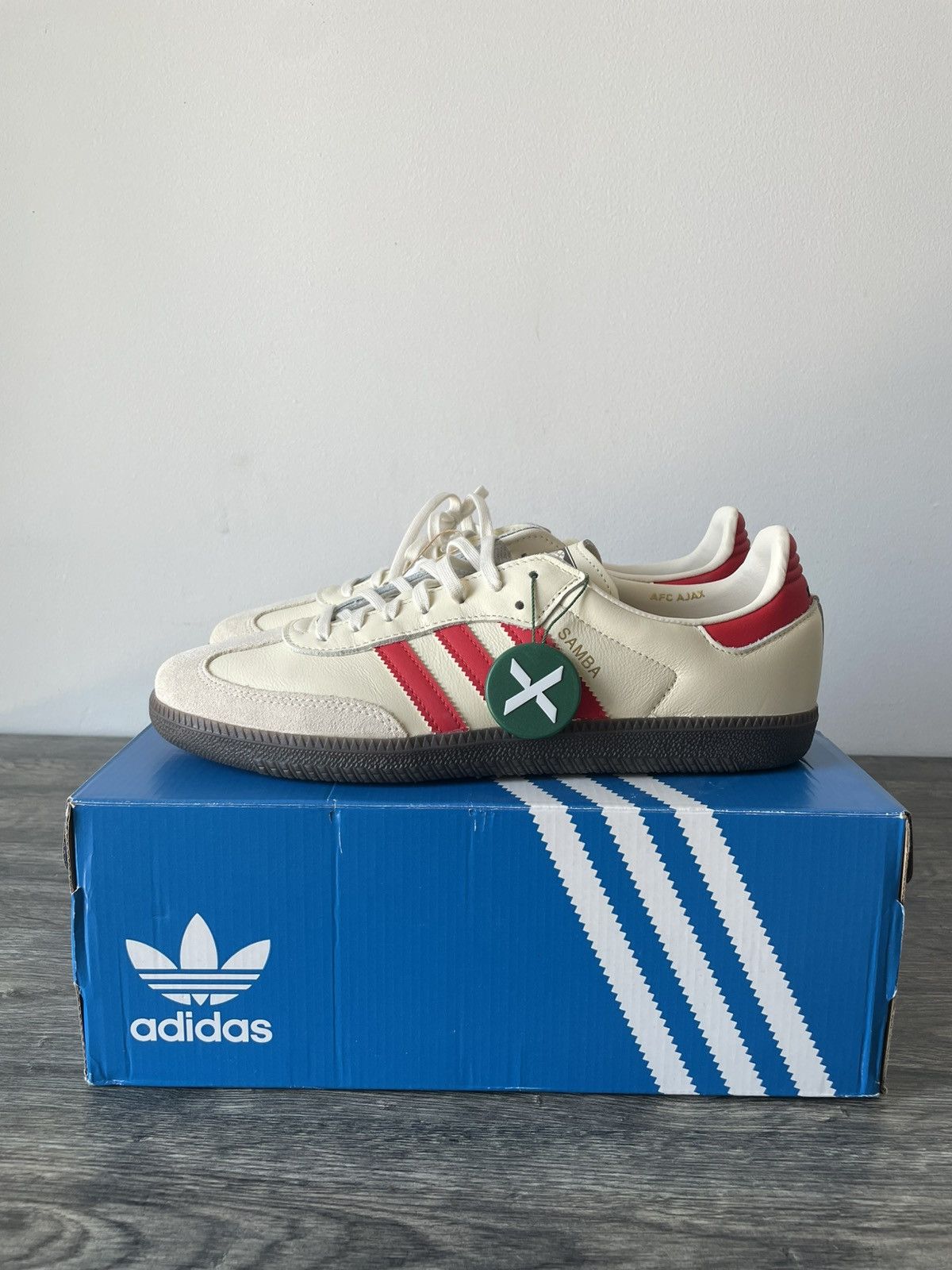 adidas gazelle silver green womens Adidas Samba Ajax Rasta Black Red Yellow and Green (UK8) – Wear Garson