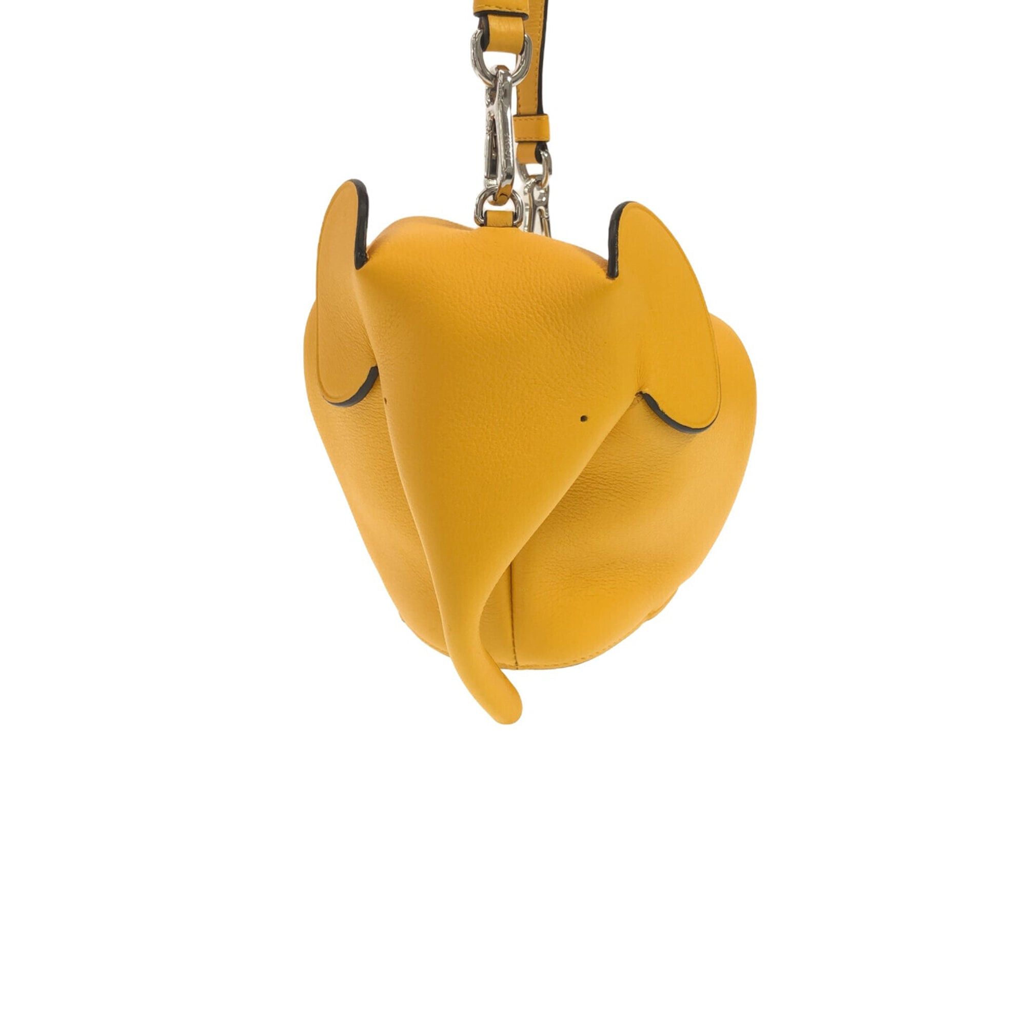 image of Loewe Mini Elephant Crossbody Crossbody Bag in Yellow, Women's