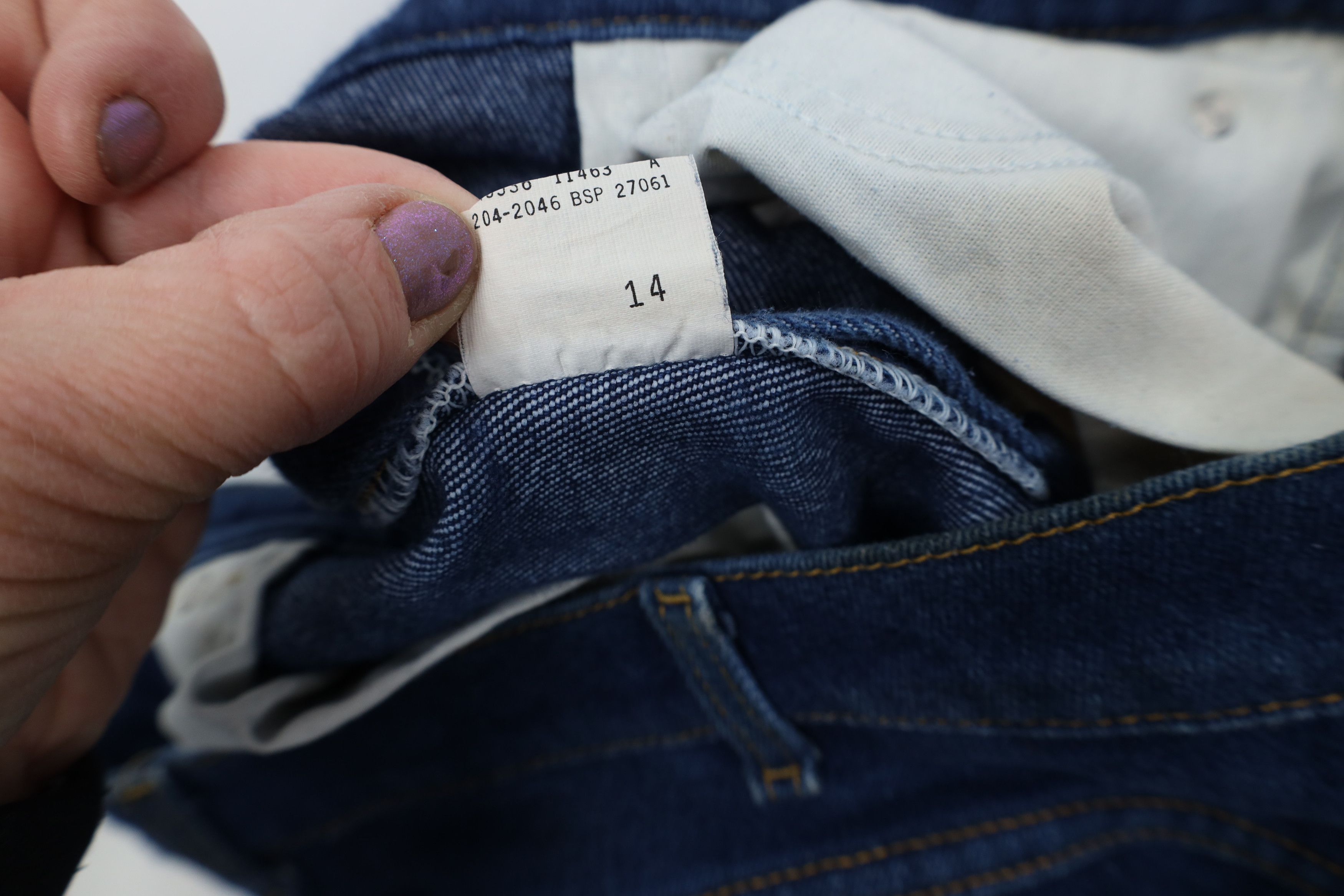 Lee Vintage 90s Lee Stretch Flared Bootcut Denim Jeans USA Size US 42 / EU 58 - 11 Thumbnail