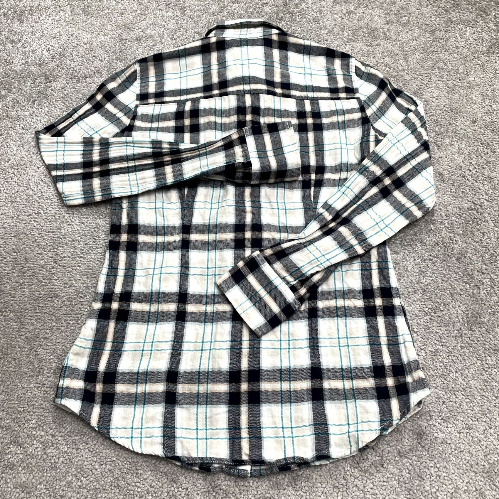 J.Crew J.CREW Button-Down Shirt Womens XXS Multicolor Plaid Long Sleeve Cotton Casual Shirt Size XXS / US 00 / IT 34 - 2 Thumbnail