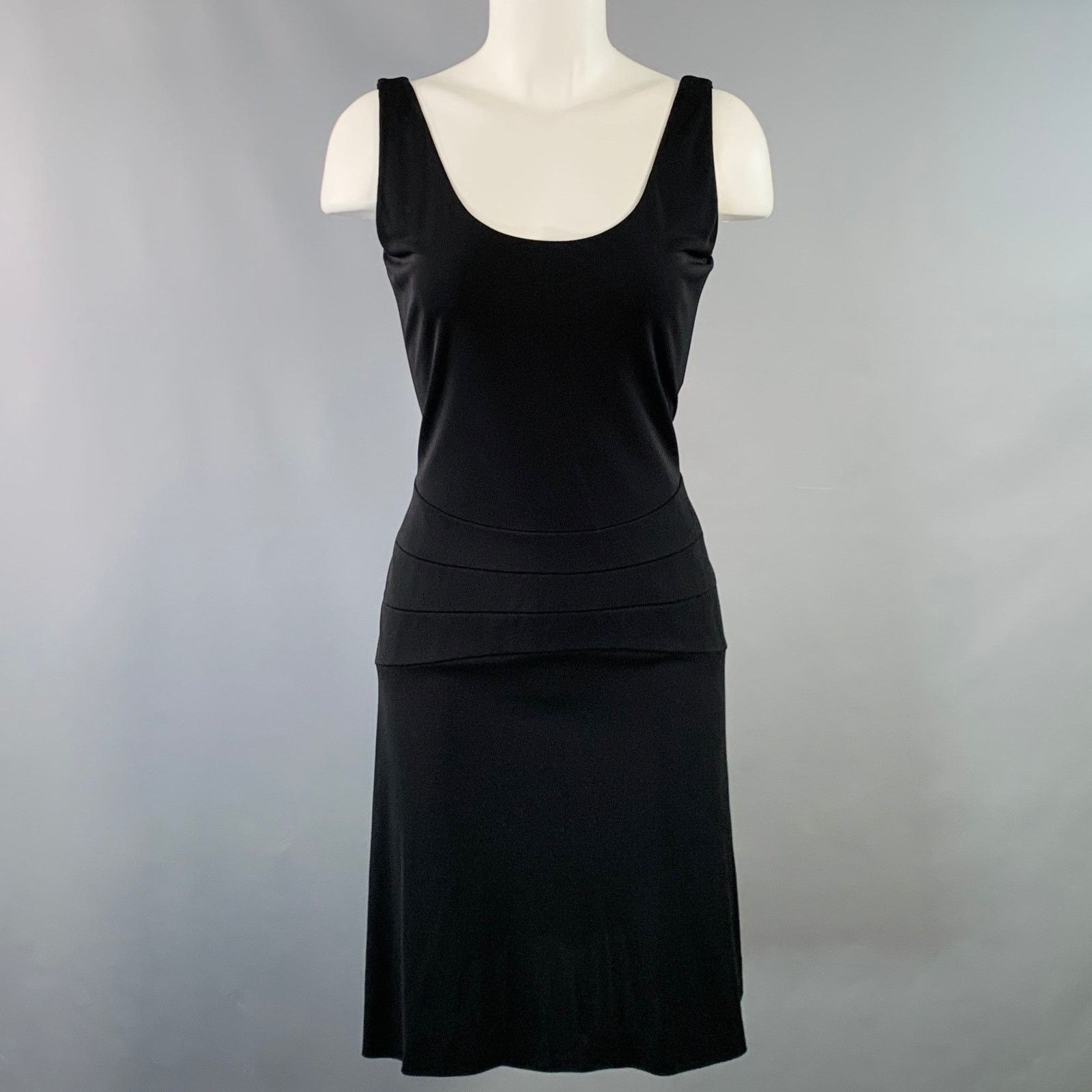 Herve Leger HERVE LEGER PARIS Black Sleeveless Knee Length Cocktail Size M / US 6-8 / IT 42-44 - 1 Thumbnail