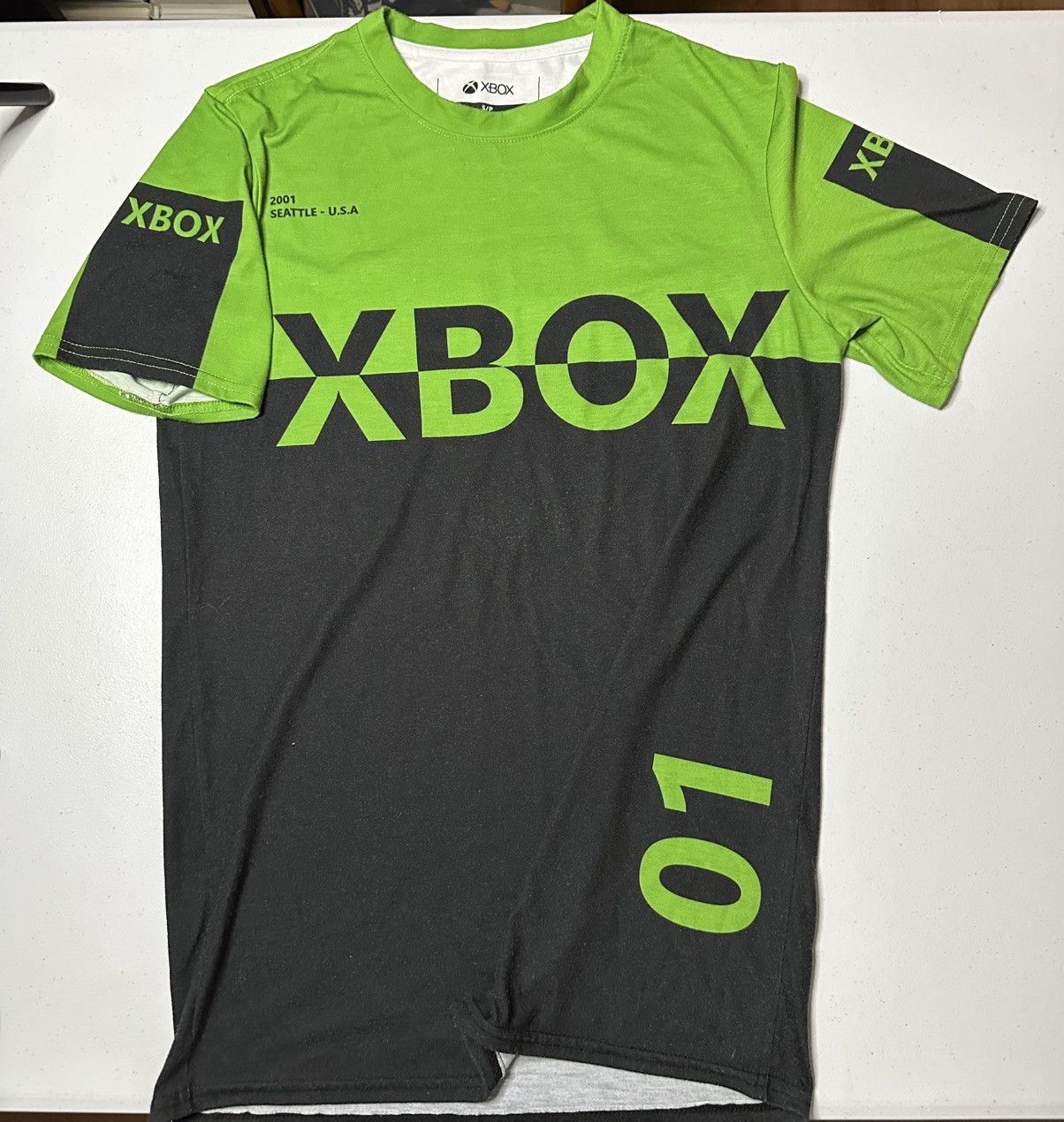 Vintage Xbox "Meta Threads" promotional retro gaming T-shirt. Size US S / EU 44-46 / 1 - 1 Thumbnail