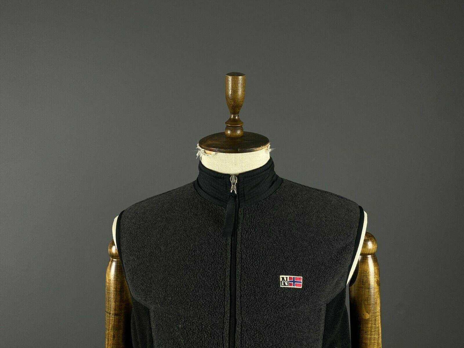 Napapijri Men Napapijri Geographic Black Zip Zip Up Vest Jacket Size S Size US S / EU 44-46 / 1 - 2 Thumbnail