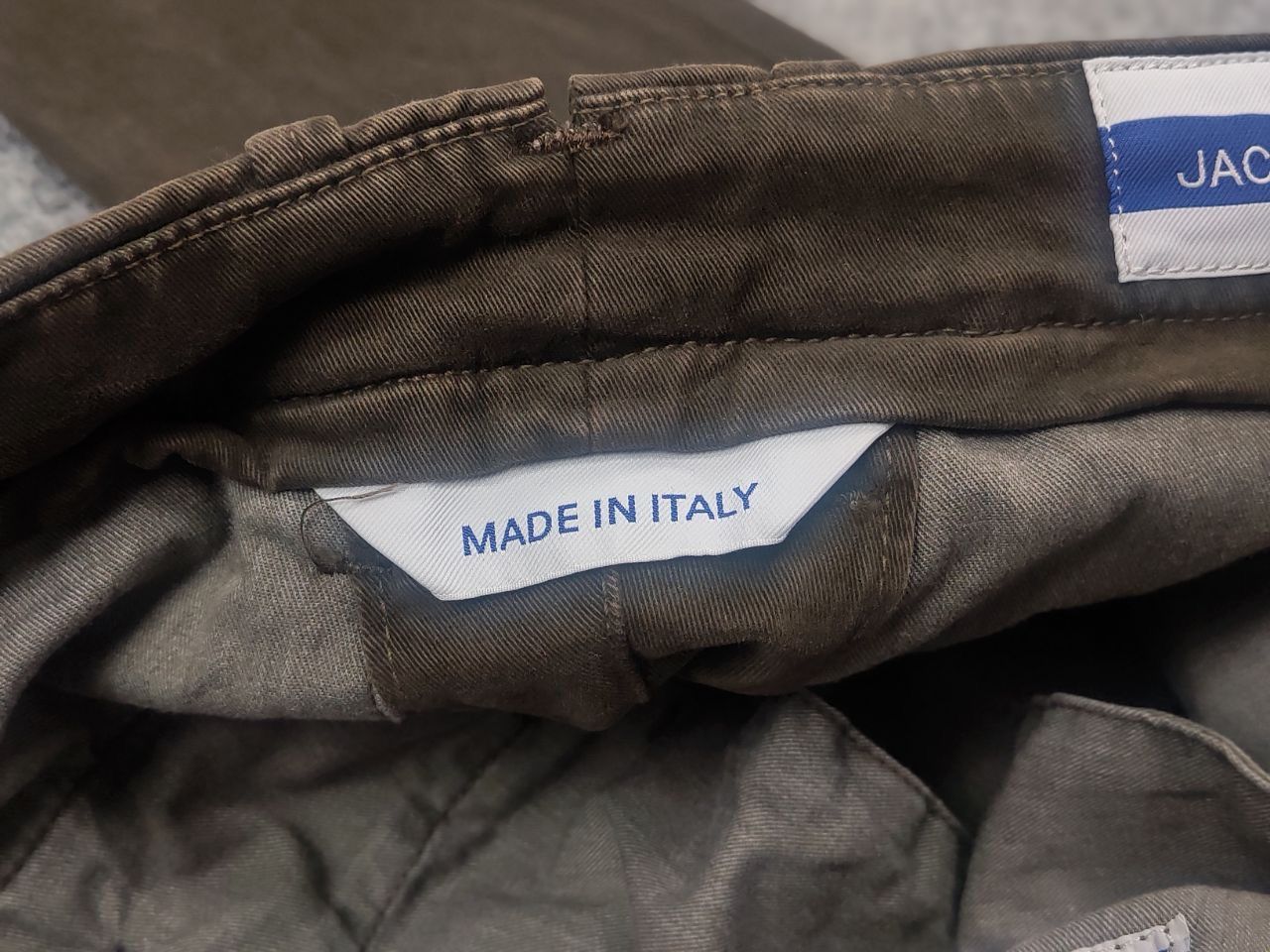Jacob Cohen Jacob Cohen Italy bobby Trouser chino Green canvas Pants Size US 33 - 17 Thumbnail