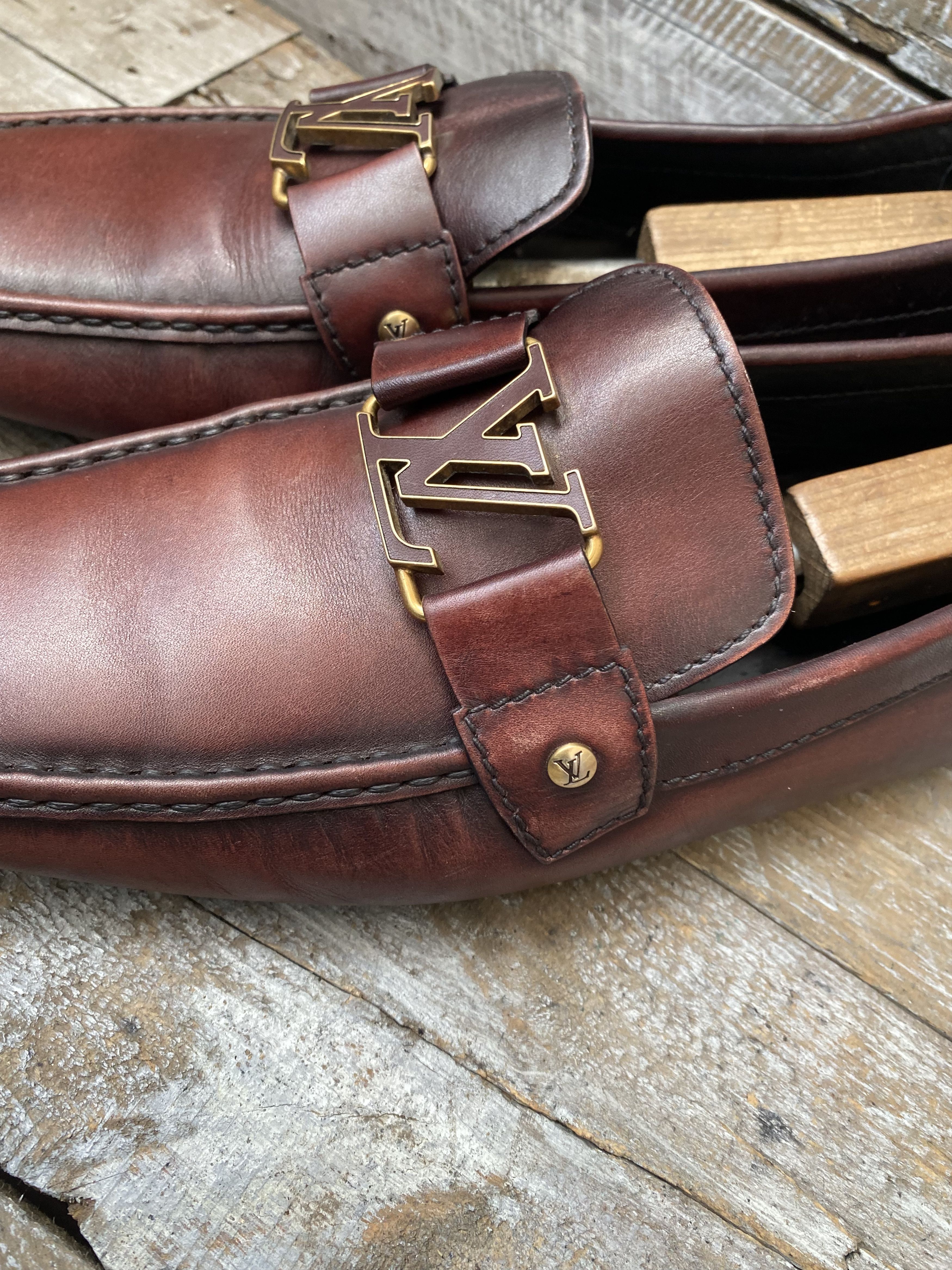Louis Vuitton Louis vuitton montecarlo logo horsebit loafer slip on uk11.5 Size US 11.5 / EU 44-45 - 6 Thumbnail
