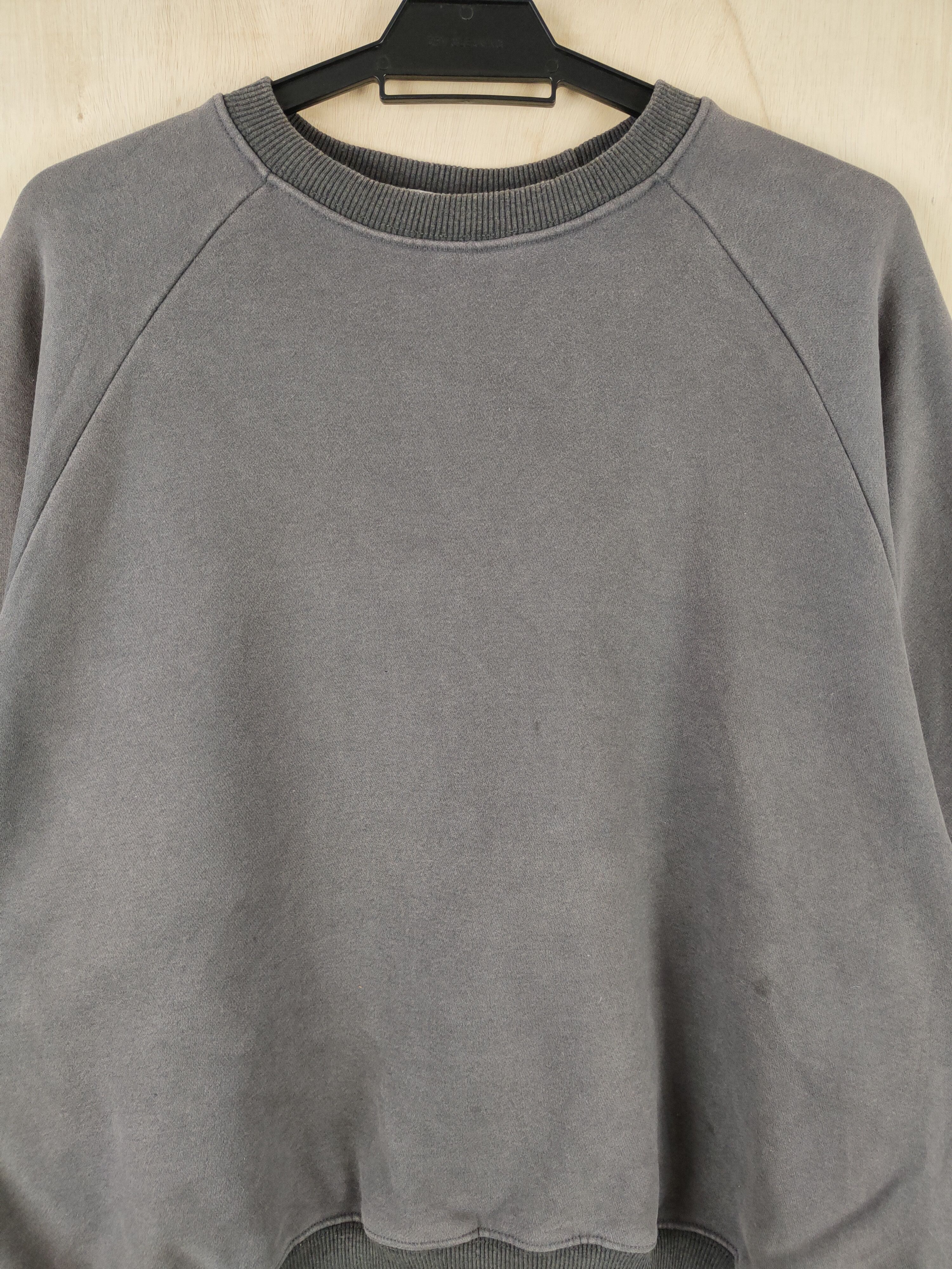 Japanese Brand × Vintage Wait More Dark Gray plain Faded Sweatshirts #S2612 Size US XL / EU 56 / 4 - 2 Thumbnail