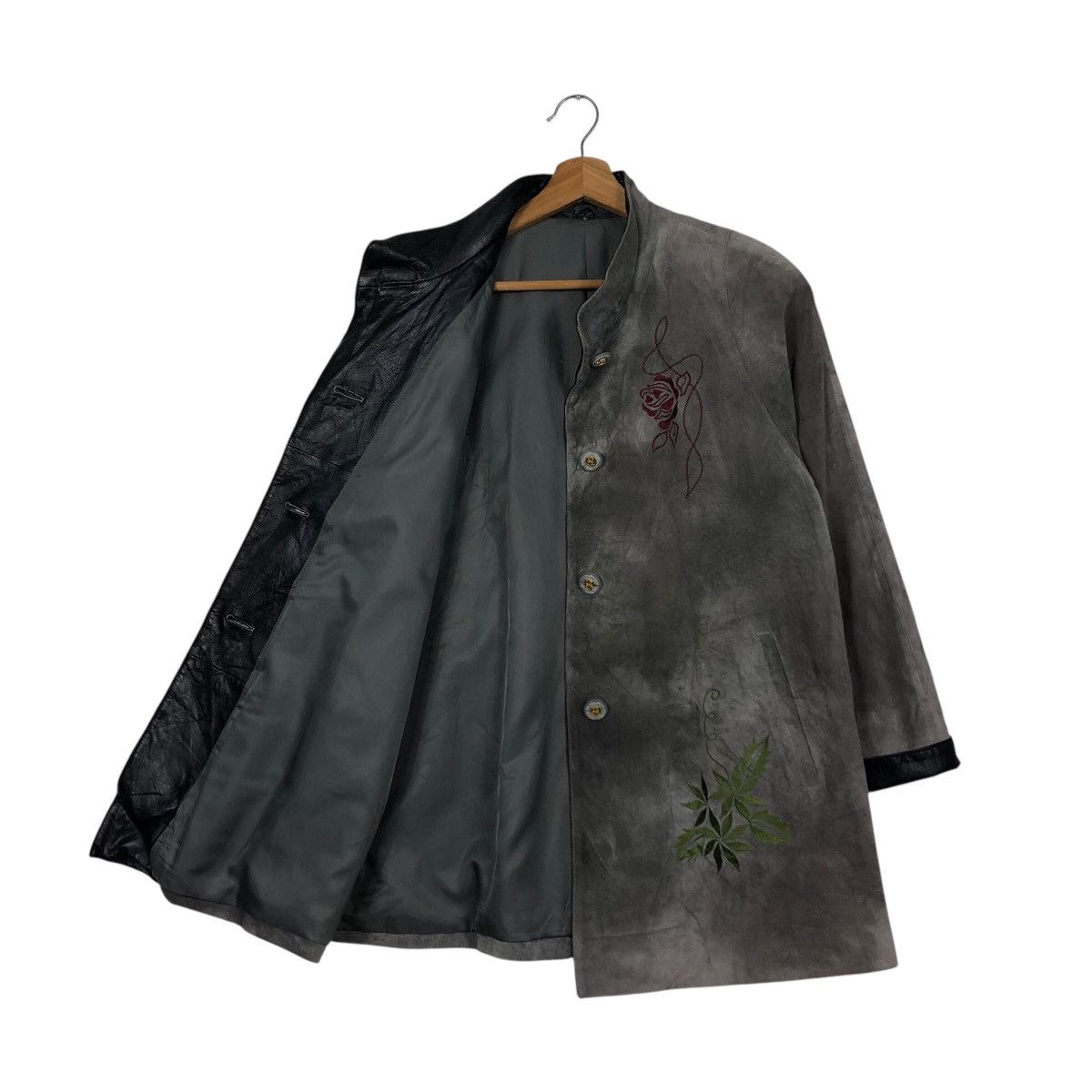 Japanese Brand Vintage Shearling Leather Jacket Unknown Brand Issey Miyake Size US M / EU 48-50 / 2 - 12 Thumbnail