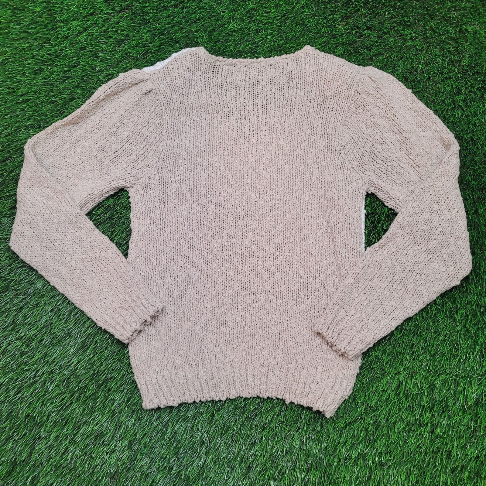 Vintage VTG 80s Cristina Embellished Grandma Sweater S Puff Sleeve Size S / US 4 / IT 40 - 5 Thumbnail