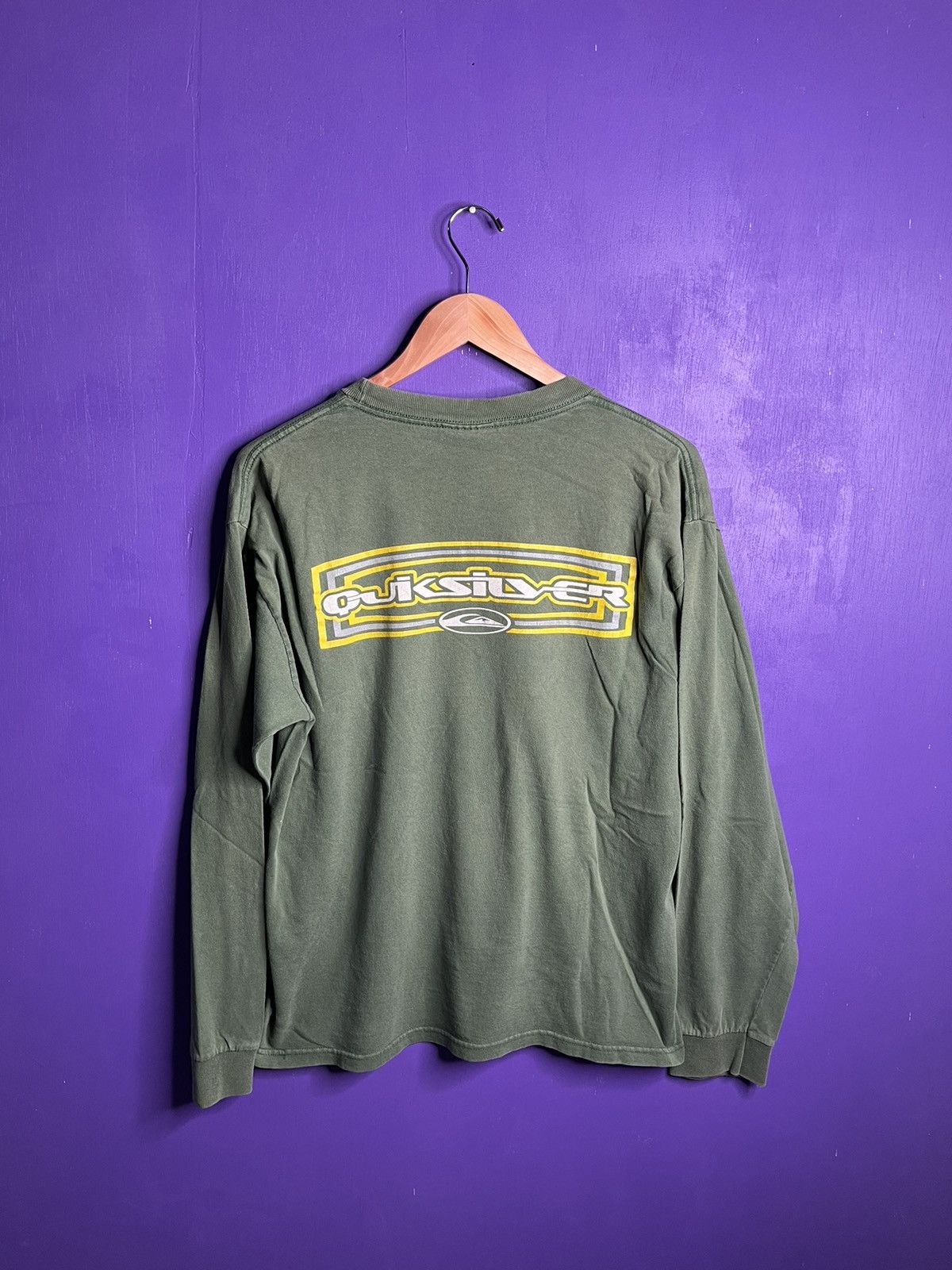 Quiksilver × Vintage Vintage ‘00s Quicksilver logo long-sleeve t-shirt Size US M / EU 48-50 / 2 - 2 Thumbnail