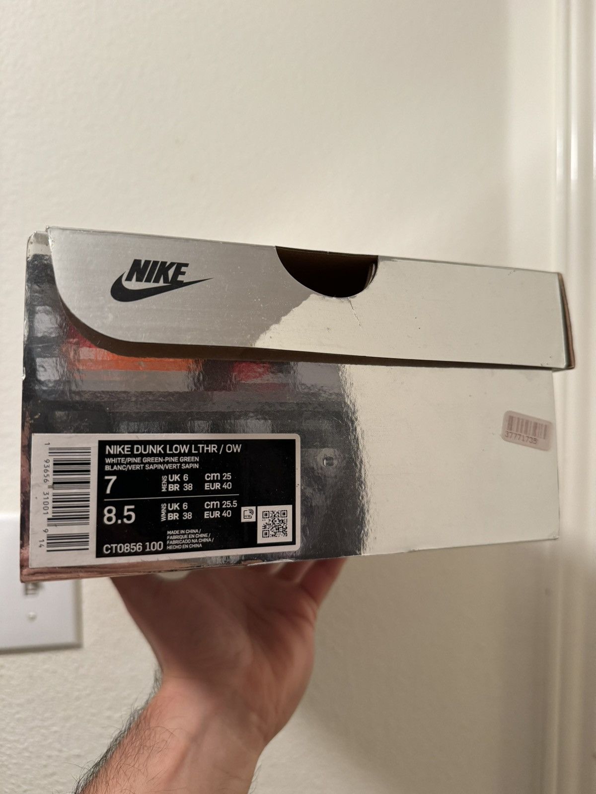 Nike × Off-White Nike Dunk Low Off-White Pine Green Size US 7 / EU 40 - 9 Thumbnail