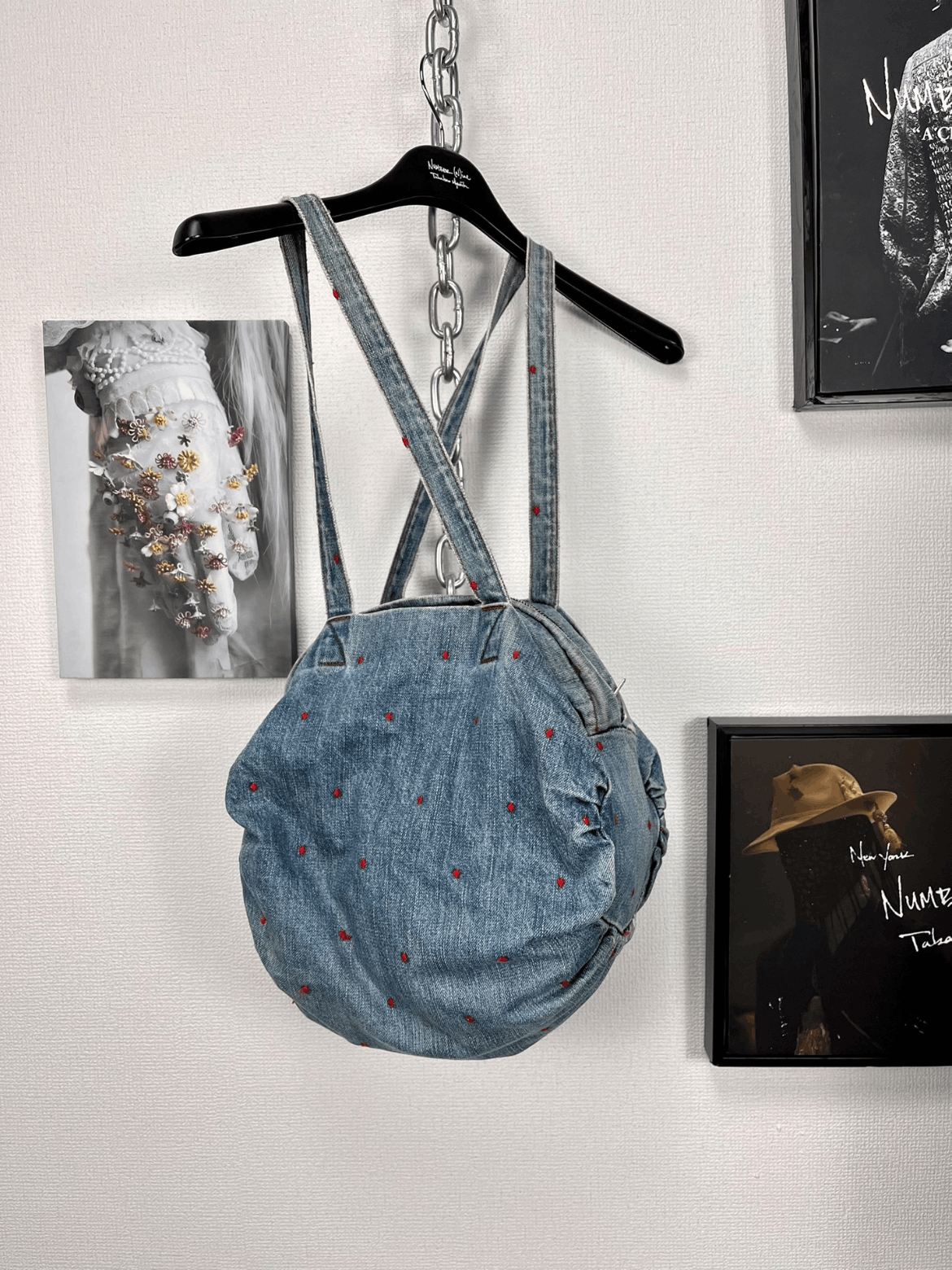 Undercover 02Ss Haza Denim Shoulder Bag in Blue, Men's