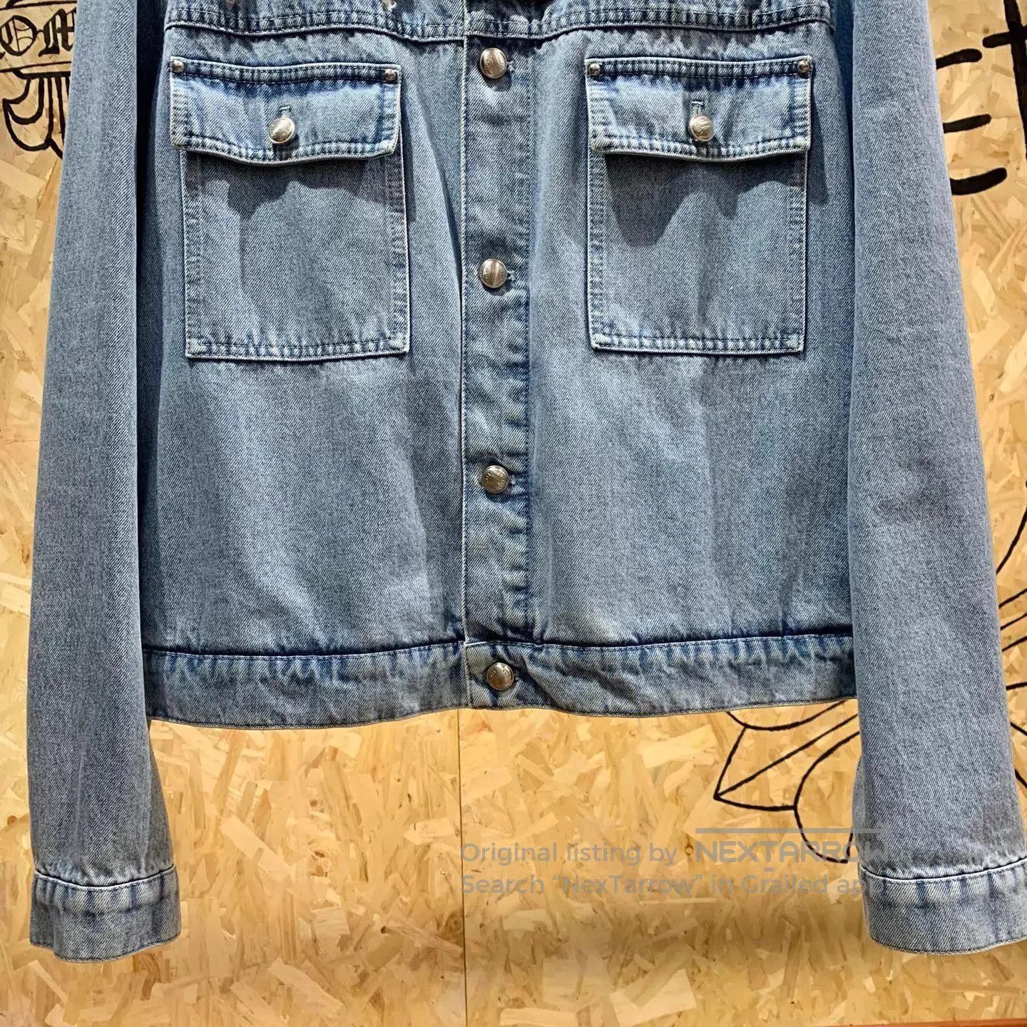 Louis Vuitton Blue Denim Jacket with Distressed Accents. Size US XXL / EU 58 / 5 - 4 Thumbnail