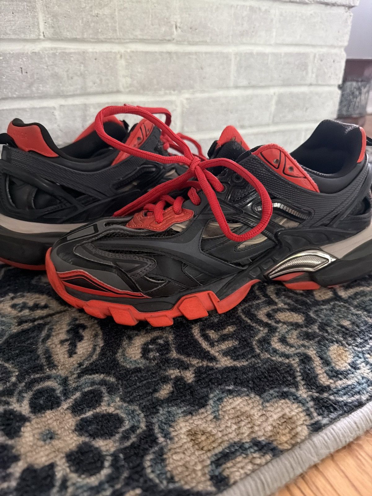 Balenciaga Balenciaga track.2 black red grey Size US 11 / EU 44 - 2 Thumbnail