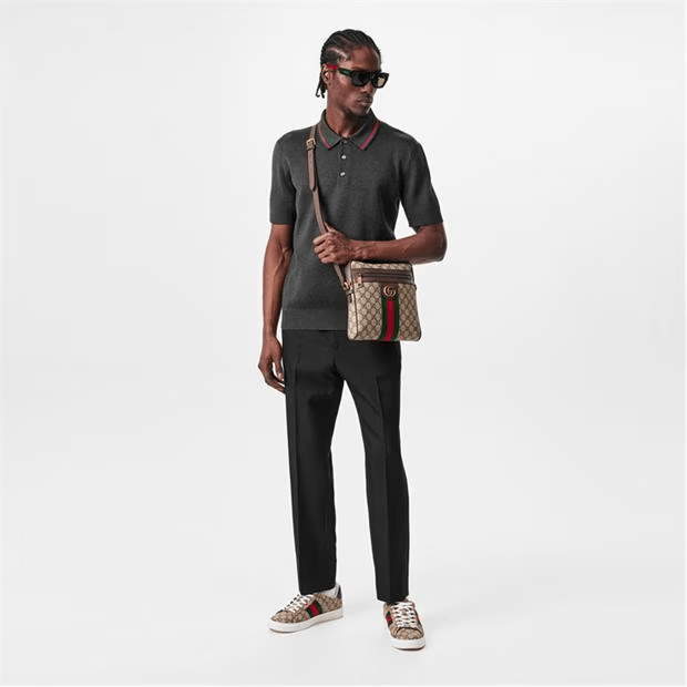 Gucci Web Knit Polo Shirt Size US S / EU 44-46 / 1 - 6 Thumbnail