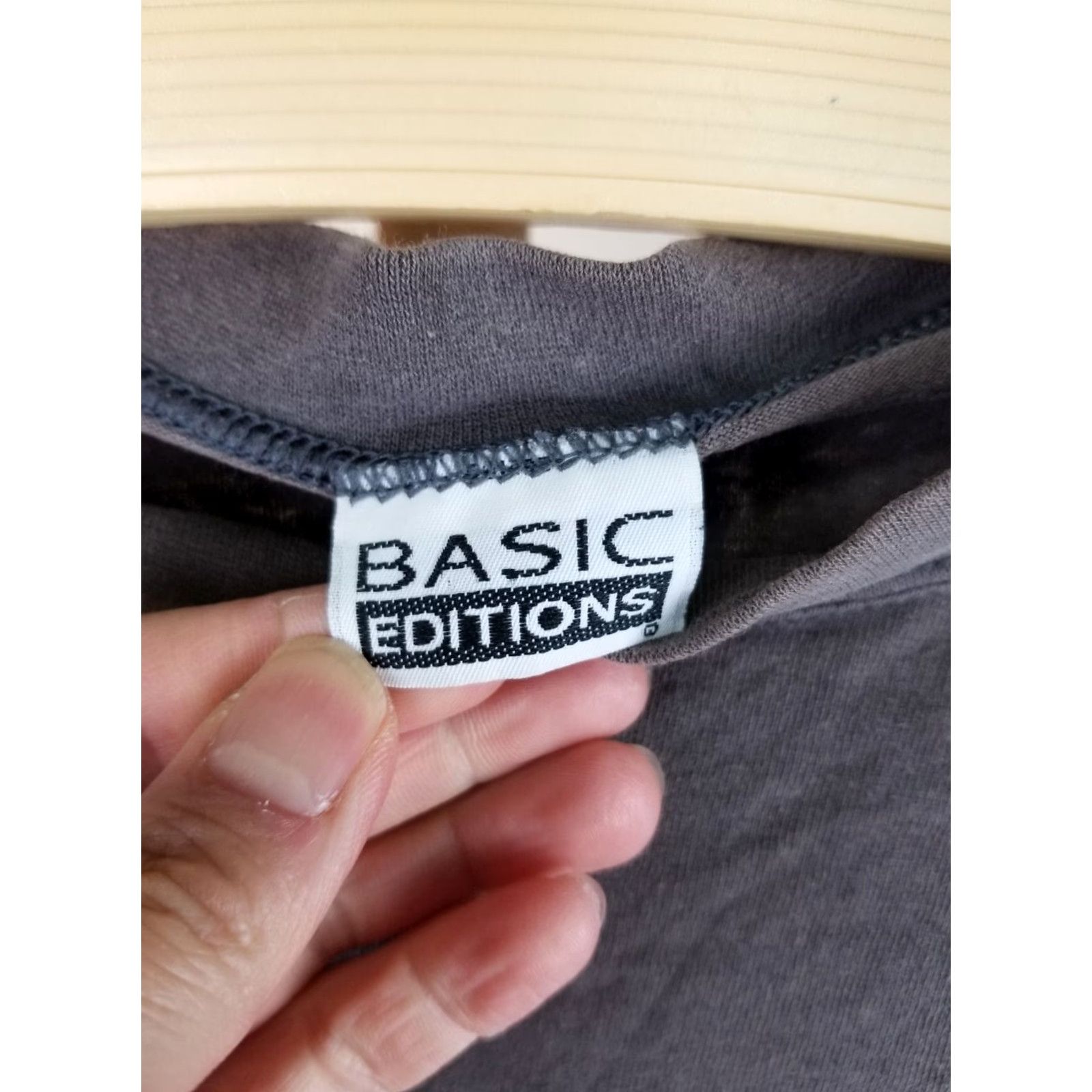 Asics VINTAGE Basics Long Sleeve T-Shirt XL Black Grunge 90's Edition Size US XL / EU 56 / 4 - 5 Thumbnail