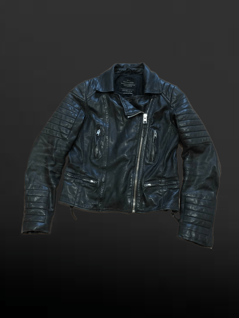 AllSaints Leather Biker Jacket streetwear vintage