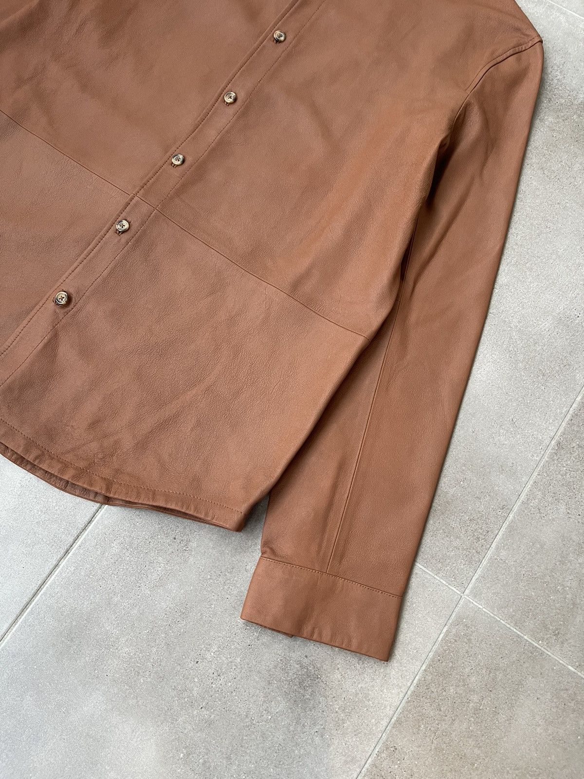 Other !DS! SS23 Studio ID Andrew Brown Leather Shirt Size US M / EU 48-50 / 2 - 12 Thumbnail