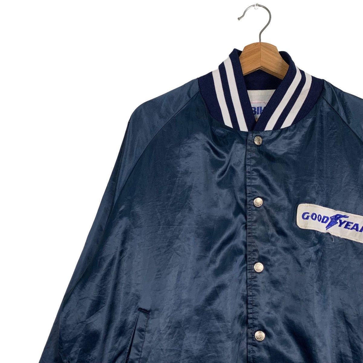Japanese Brand BIKE GOODYEAR Motorsports Satin Coach Jacket #0073-C5 Size US XL / EU 56 / 4 - 7 Thumbnail