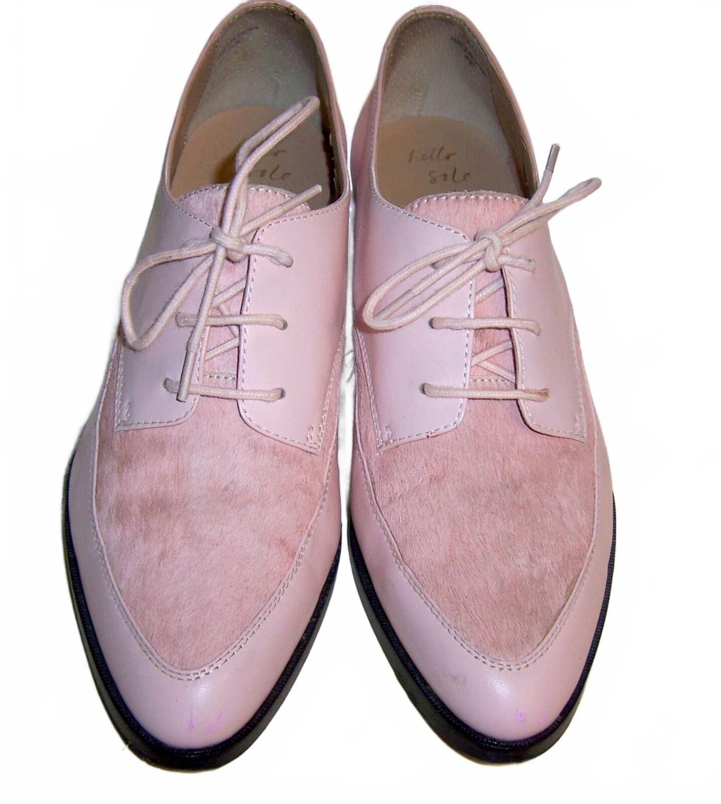 Banana Republic Banana Republic Pink Leather Heeled Oxfords w/ Cow Hide 9.5 Size US 9.5 / IT 39.5 - 2 Thumbnail