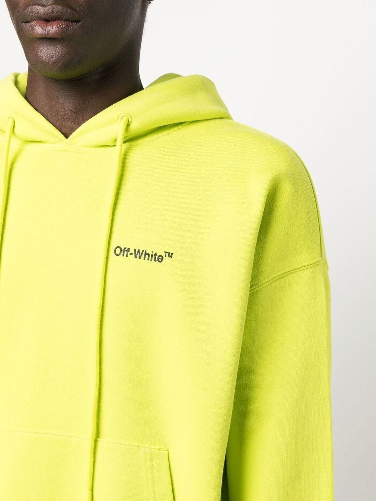 Off-White o1gr1nt1124 Caravag Arrow Over Hoodie in Lime Size US XXS / EU 40 - 5 Thumbnail