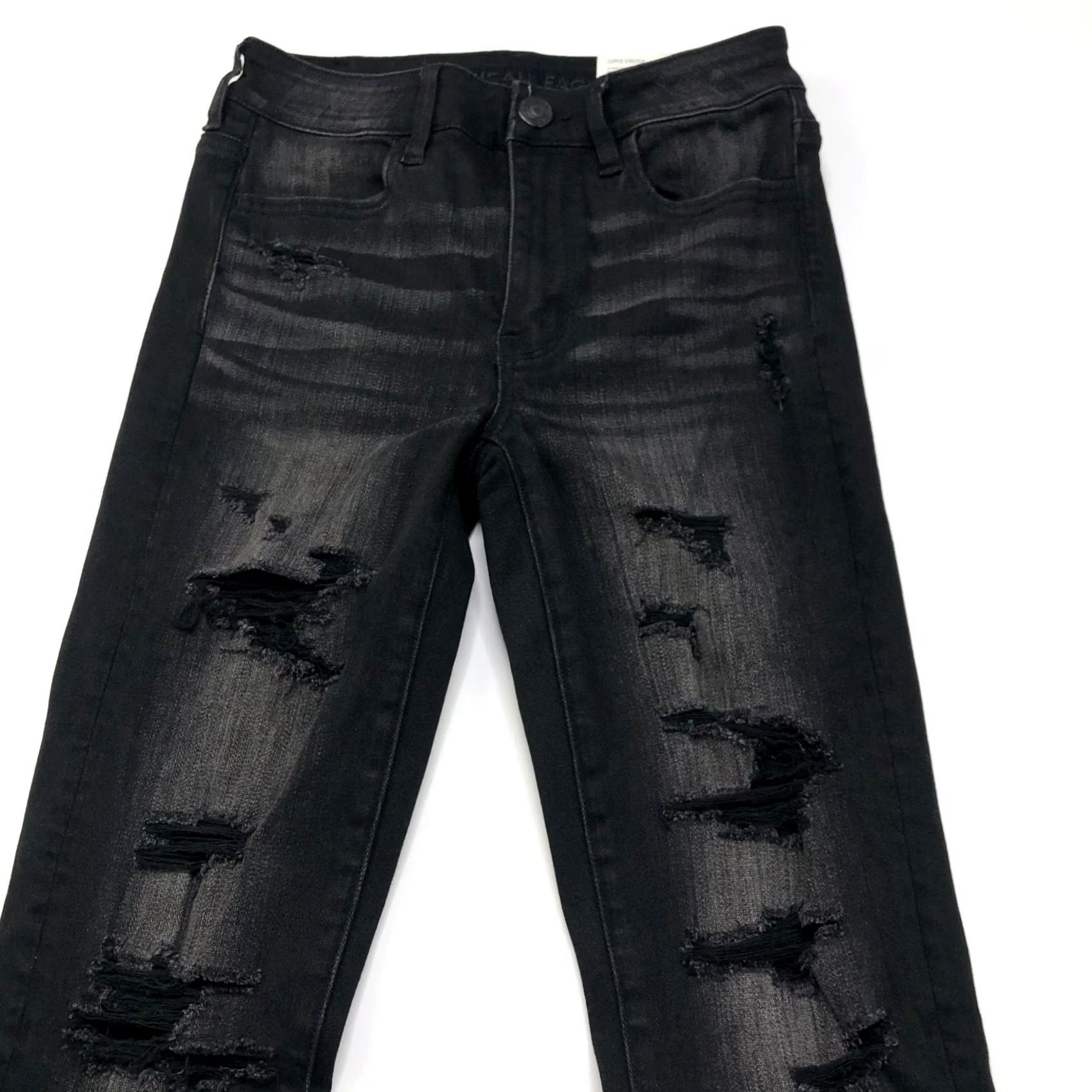 American Eagle Outfitters American Eagle Outfitters Jeans Hi Rise Jegging Black 2 25W 29L Denim Tapered 5-Pocket Womens Small Bootcut (if applicable) Size 26" / US 2 / IT 38 - 4 Thumbnail
