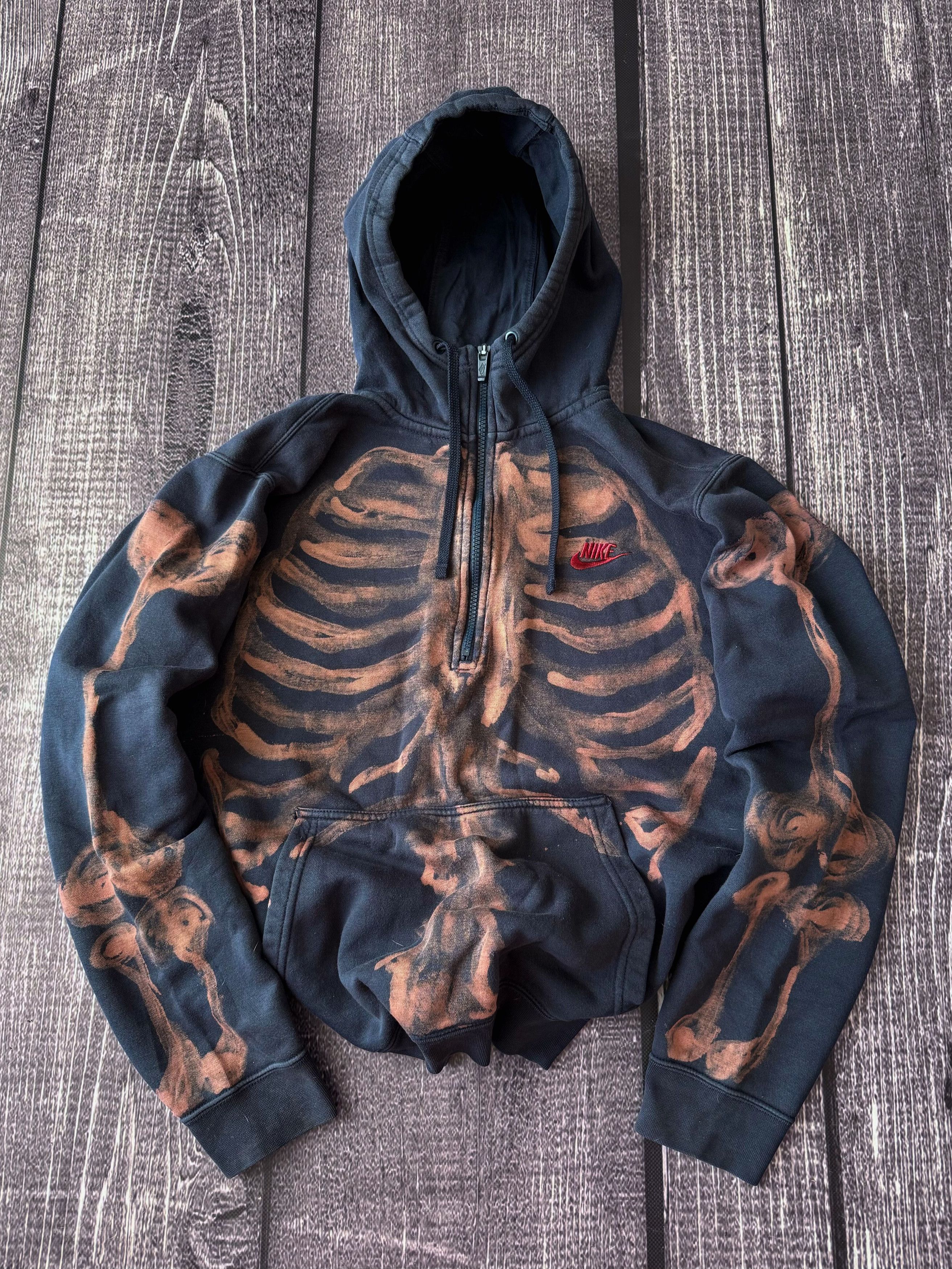 Designer Vintage Streetwear Kapital Style Nike Skeleton Hoodie 90s Size US M / EU 48-50 / 2 - 5 Thumbnail