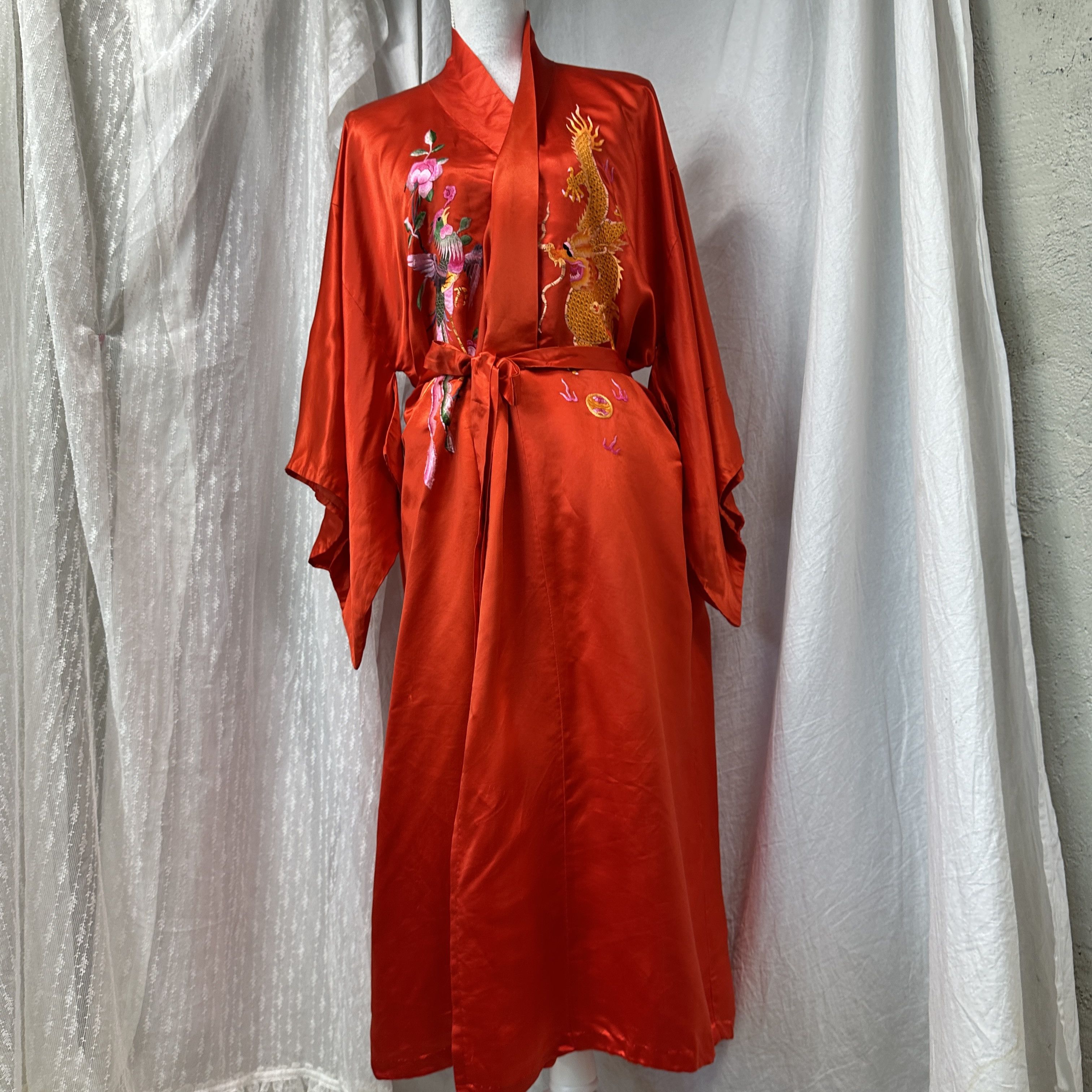Vintage Vintage Japaneese Silk Embroidered Kimono Y2K Size M / US 6-8 / IT 42-44 - 7 Thumbnail