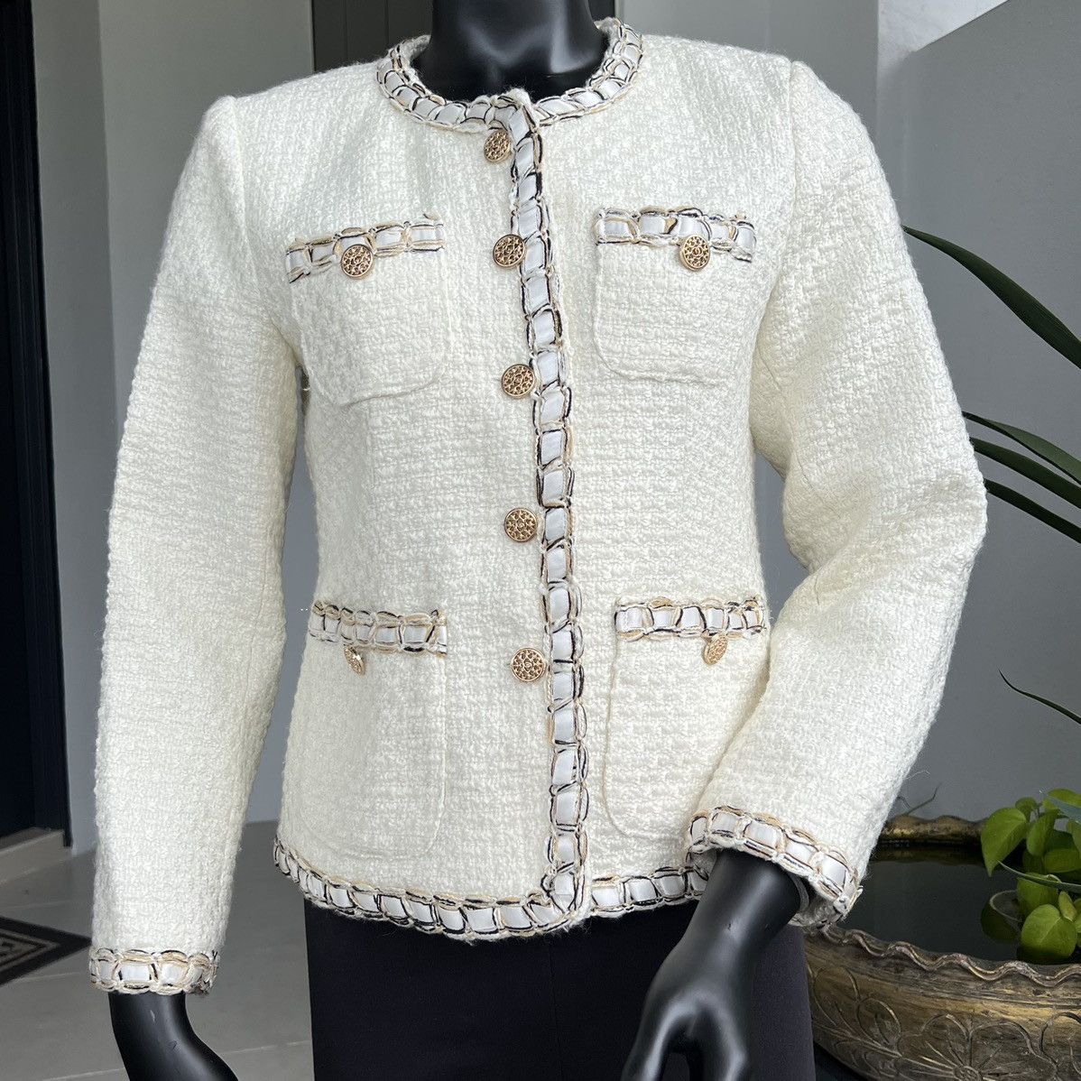 Other Vintage Tweed Blazer Coat Style Korean JC&PC Size XL / US 12-14 / IT 48-50 - 1 Thumbnail