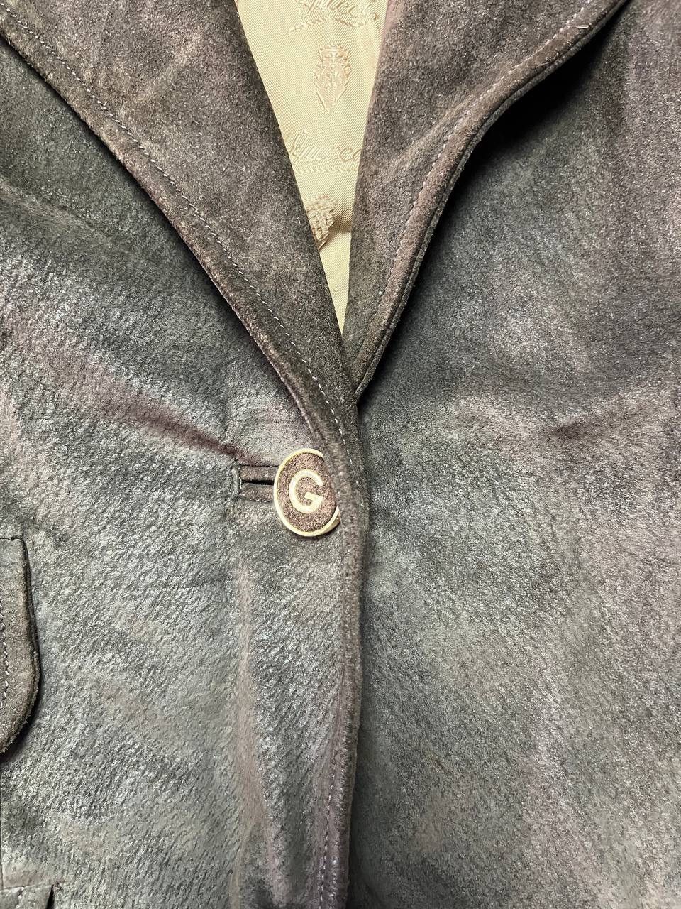Gucci Vintage GUCCI Leather Jacket Blazer Brown IT 44 Womens 80s Size M / US 6-8 / IT 42-44 - 5 Thumbnail