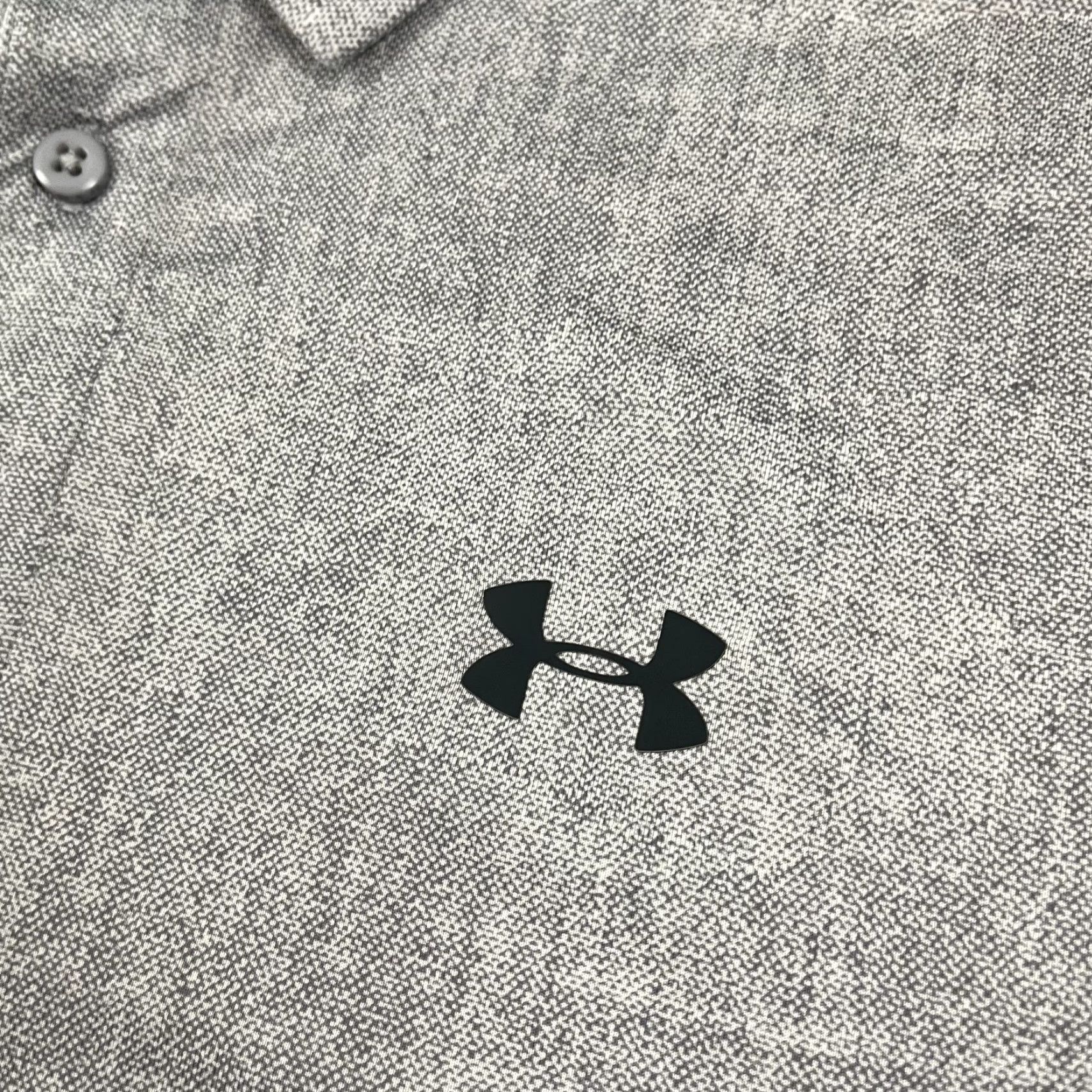 Under Armour Under Armour Polo Shirt Mens L Gray Stripe HeatGear Performance Golf Sport Polo Mens Regular Gray Stripe Under Armour HeatGear Polo Shirt Size US L / EU 52-54 / 3 - 3 Thumbnail