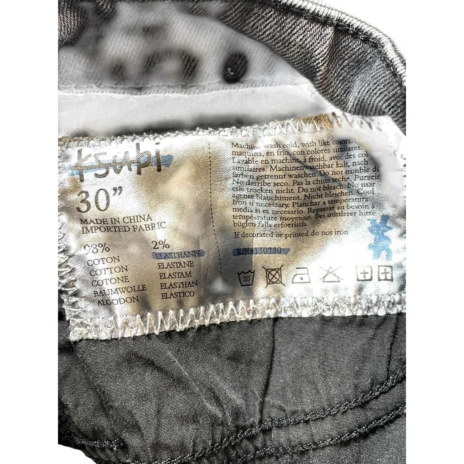 Ksubi Ksubi Ripped Grey Wash Jeans Size US 30 / EU 46 - 4 Thumbnail