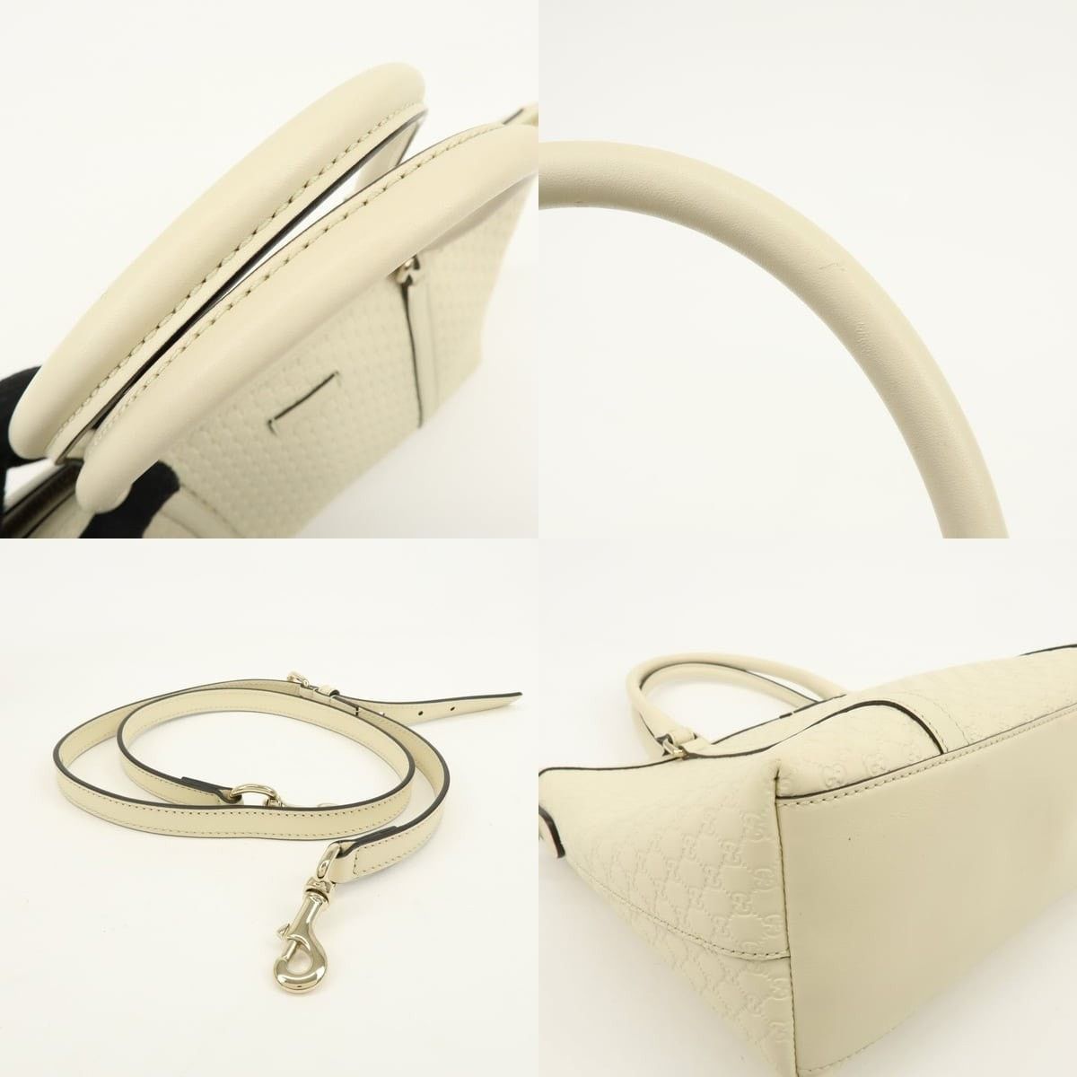 Gucci Gucci Microguccissima Leather Tote Cream Size ONE SIZE - 4 Thumbnail