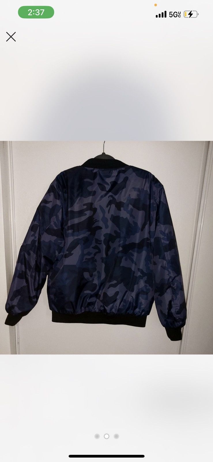 Other Blue Camo Bomber Jacket Size US L / EU 52-54 / 3 - 2 Thumbnail
