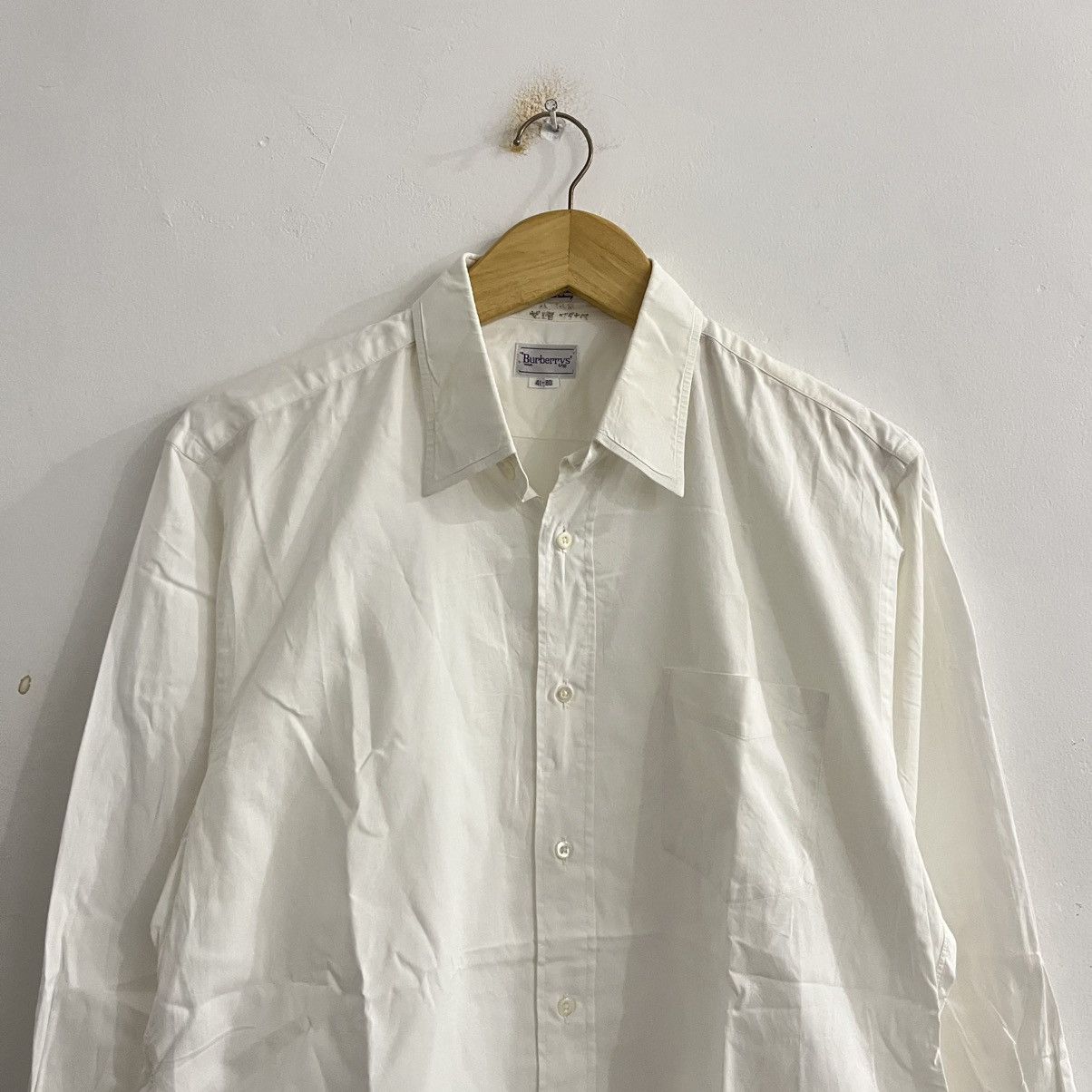 Burberry Burberrys - Basic White Formal Shirt Size US M / EU 48-50 / 2 - 2 Thumbnail