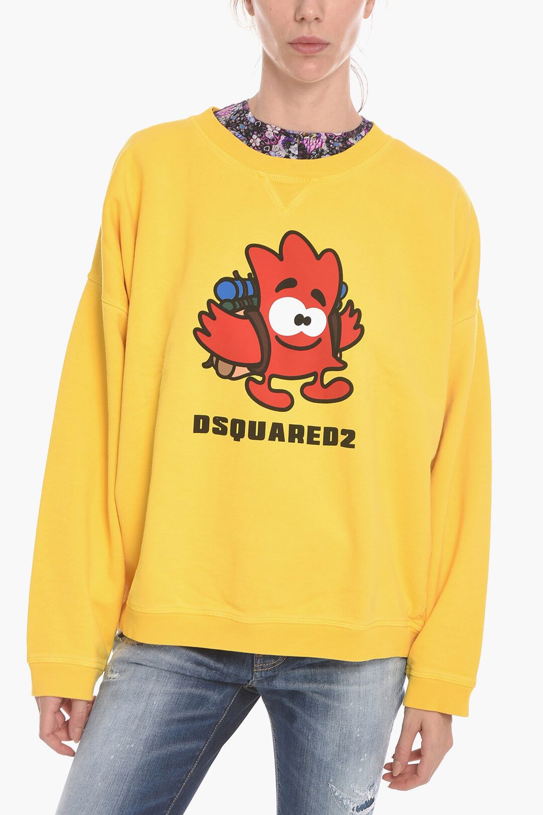image of Dsquared2 Og1Mm0124 Sweatshirt In Yellow, Women's (Size Large)