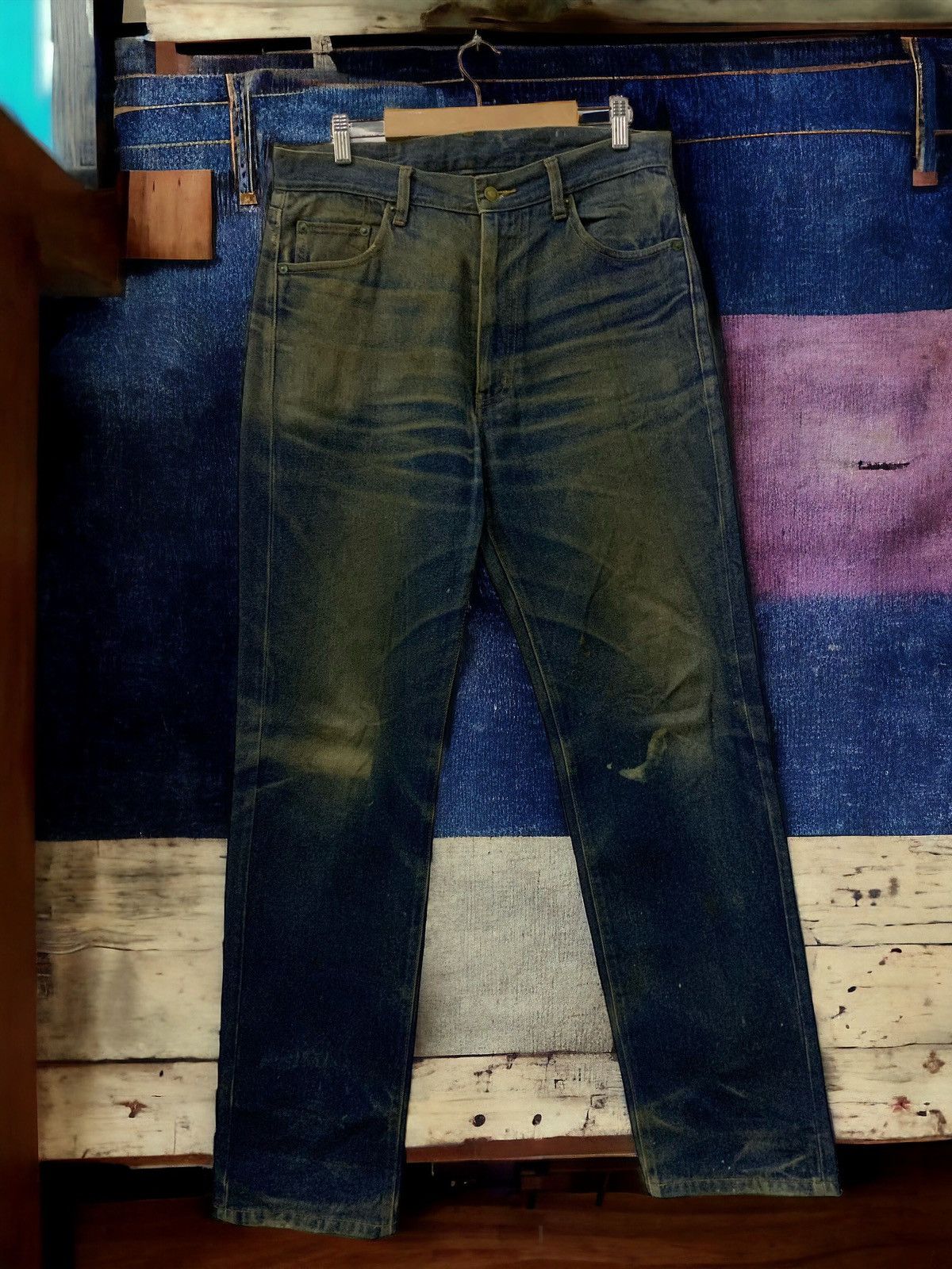 image of 20471120 x If Six Was Nine W&sb Japan Mudwash Jeans (A30) in Denim, Men's (Size 33)