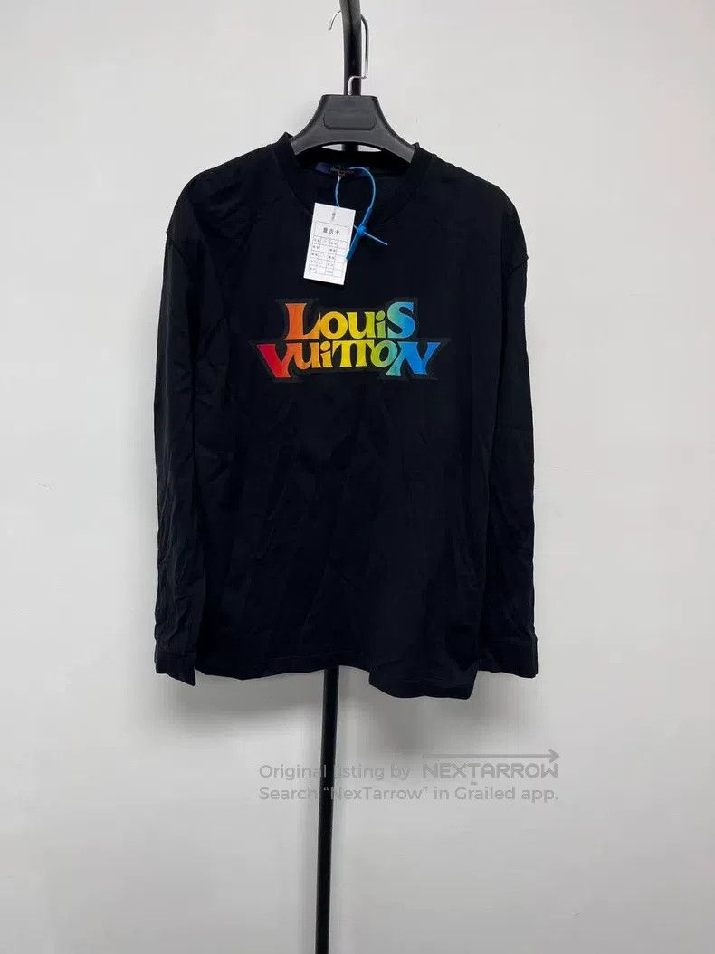 Louis Vuitton Louis Vuitton Color Letter Logo Print Long Sleeve T-Shirt Size US S / EU 44-46 / 1 - 1 Thumbnail