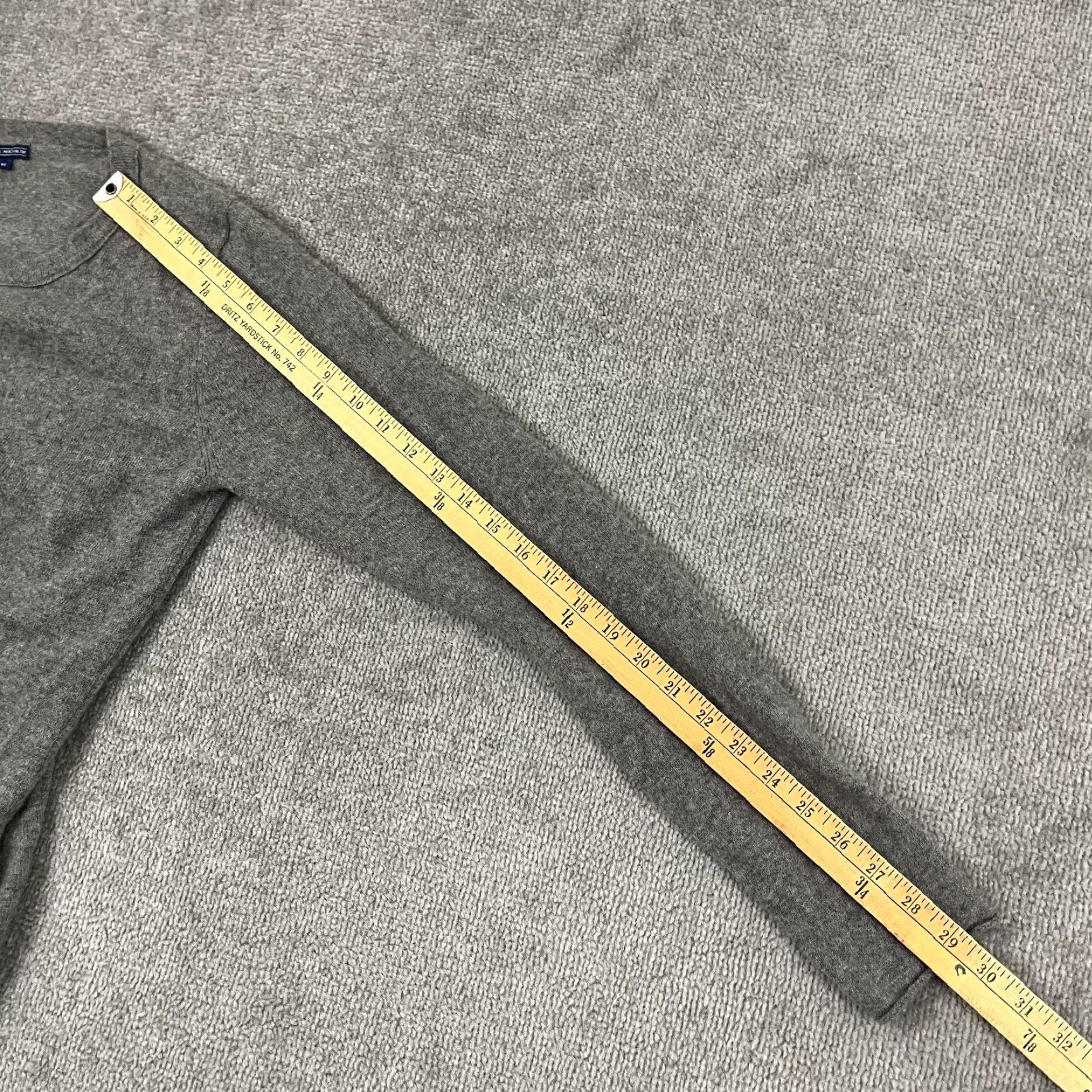 J.McLaughlin J. McLaughlin Cashmere Sweater Womens Medium Gray Knit Crew Pullover Casual Work Size M / US 6-8 / IT 42-44 - 6 Thumbnail