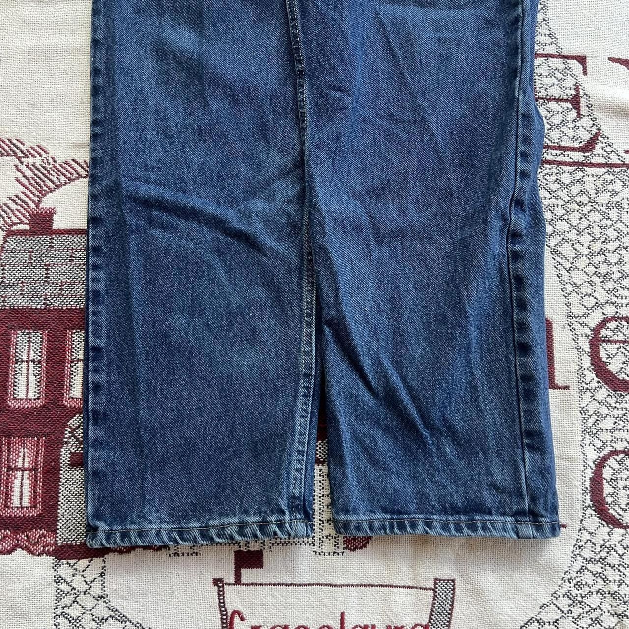 Vintage Vintage Y2K/2000s Super Baggy Grunge Dark Wash Wrangler Denim Jeans! Size US 40 / EU 56 - 6 Thumbnail