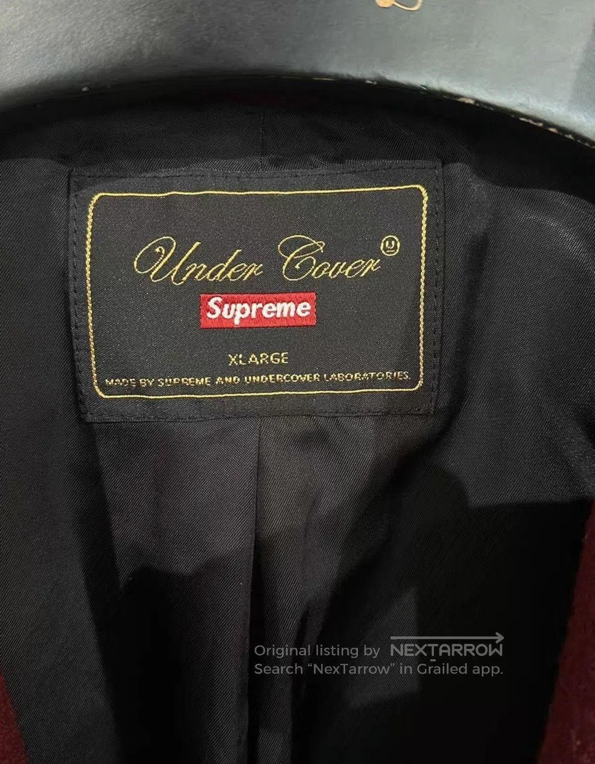 Supreme Red XL Coat with Graphic Patches. Size US XL / EU 56 / 4 - 6 Thumbnail