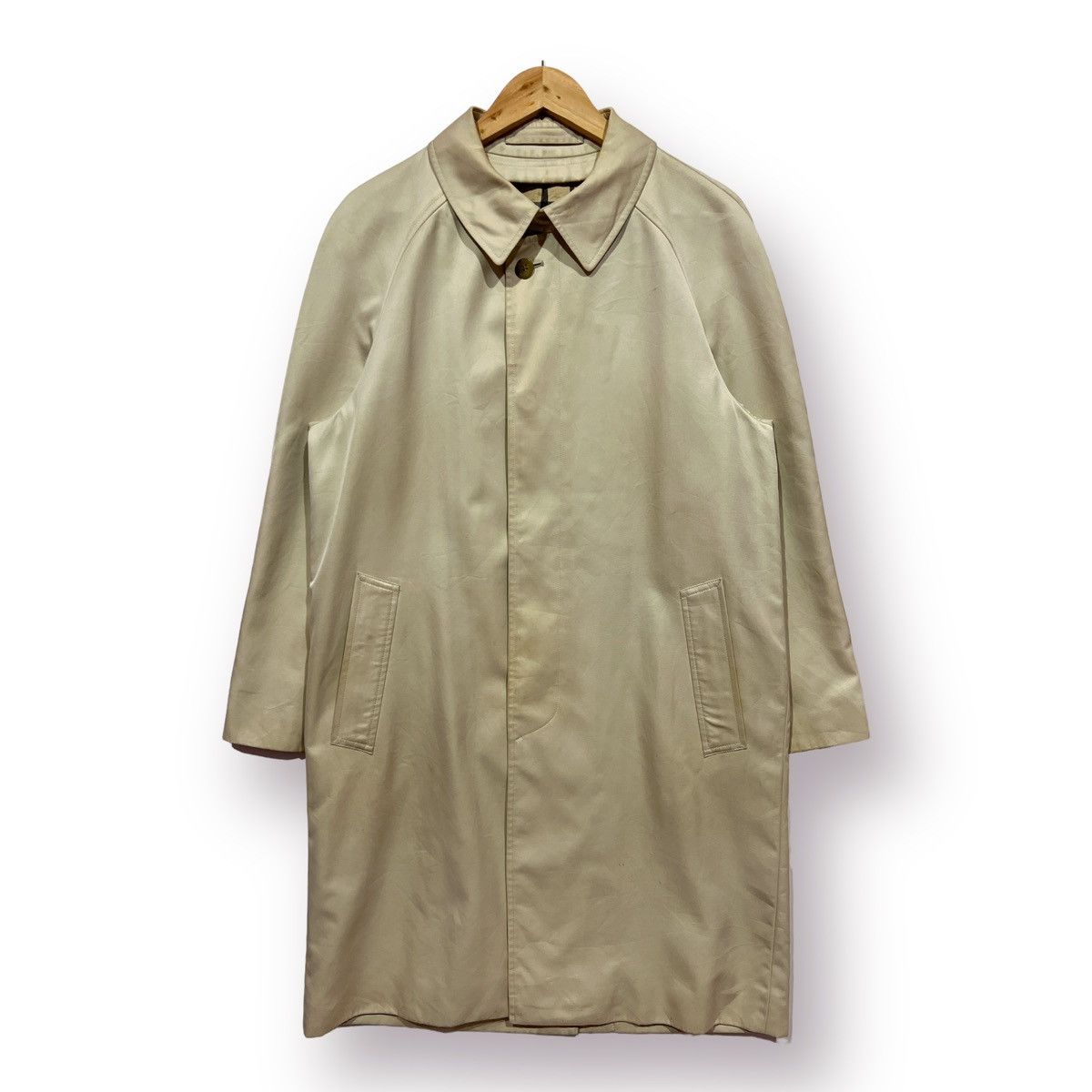 Brooks Brothers 🔥 Brooks Brothers checked long Coat beige Size US M / EU 48-50 / 2 - 1 Thumbnail