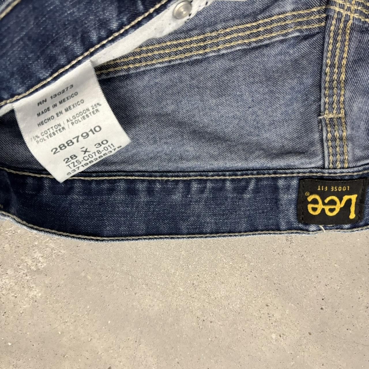 Japanese Brand × Vintage Crazy Vintage Y2K/2000s Dark Blue Wash Carpenter Denim Jeans! Size US 28 / EU 44 - 8 Thumbnail