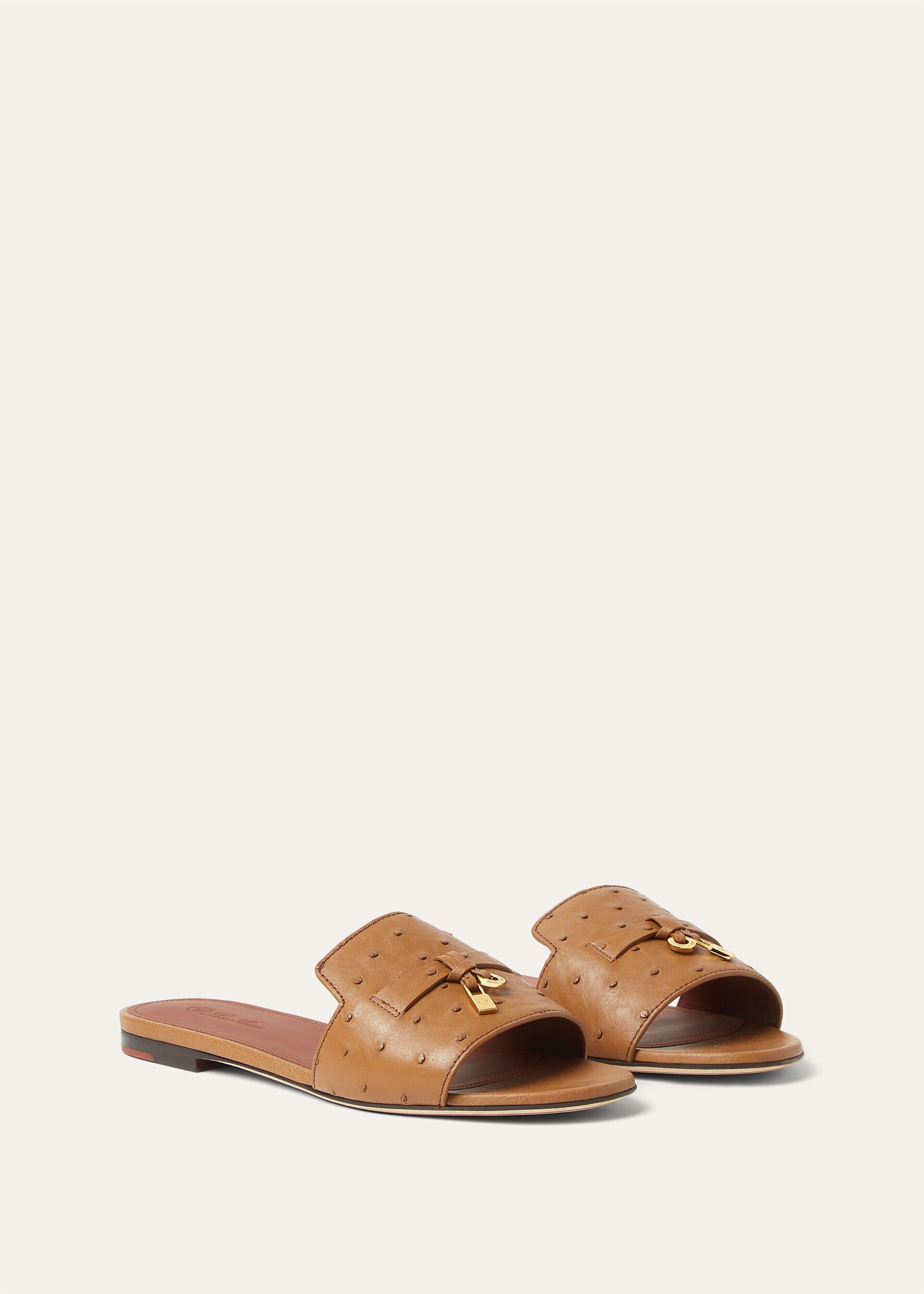 Loro Piana os11x0326 FAL0468 Summer Charms Sandals in Colour Vicuna Size US 7 / IT 37 - 2 Thumbnail
