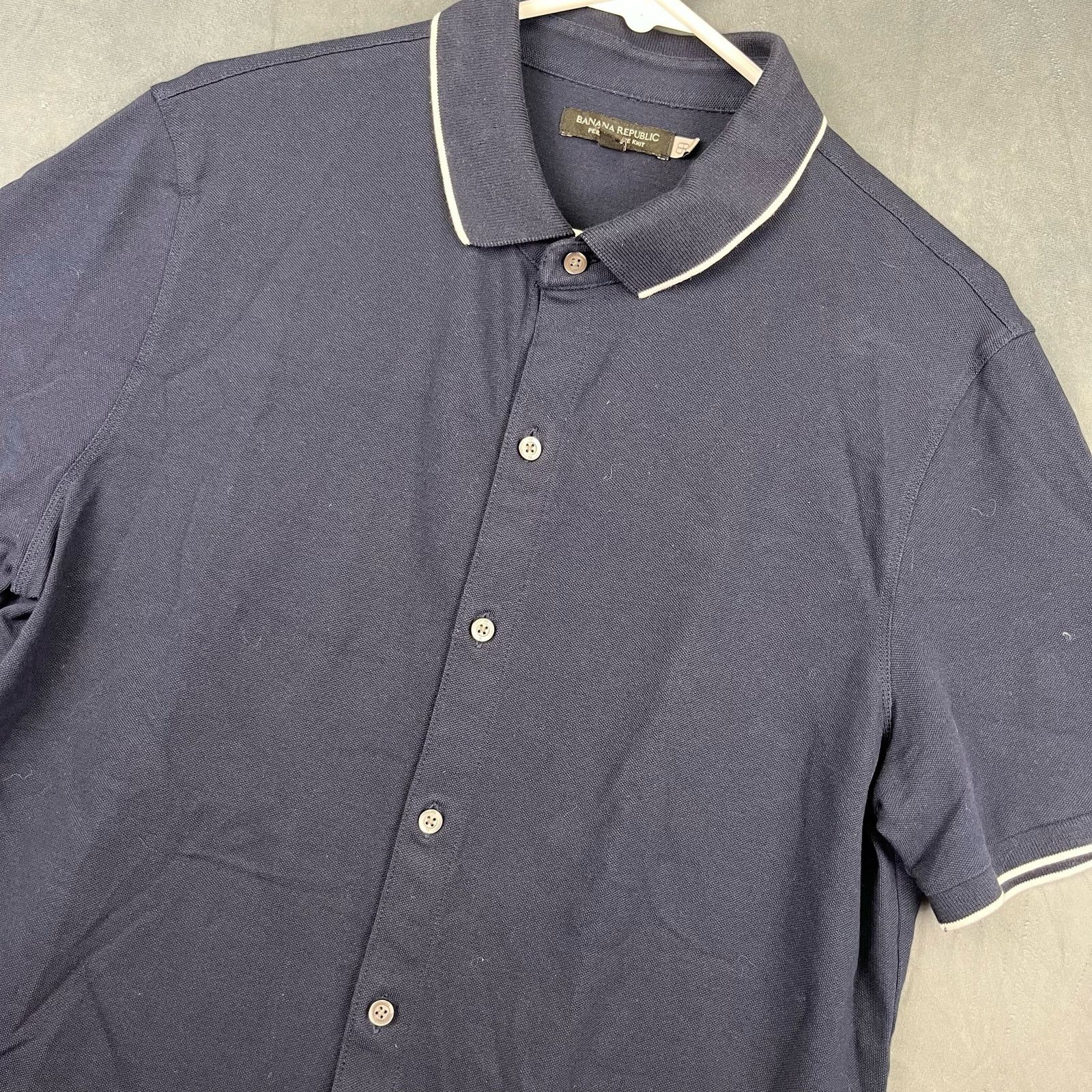 Banana Republic Banana Republic BR+ Short Sleeve Performance Knit Shirt J-01 Size US L / EU 52-54 / 3 - 2 Thumbnail
