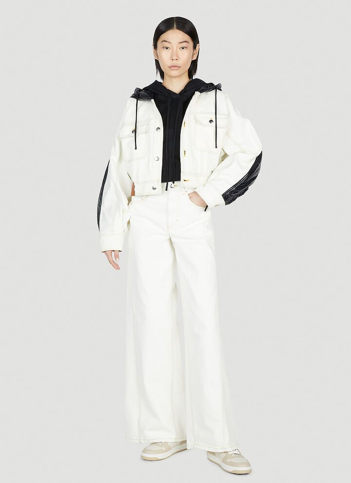 Moncler o1y1125 Denim Pant in White Size 26" / US 2 / IT 38 - 6 Thumbnail