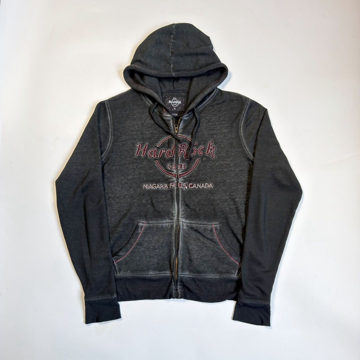 Hard Rock Cafe Hard Rock Double Burnout Zip Hoodie Size US S / EU 44-46 / 1 - 1 Thumbnail