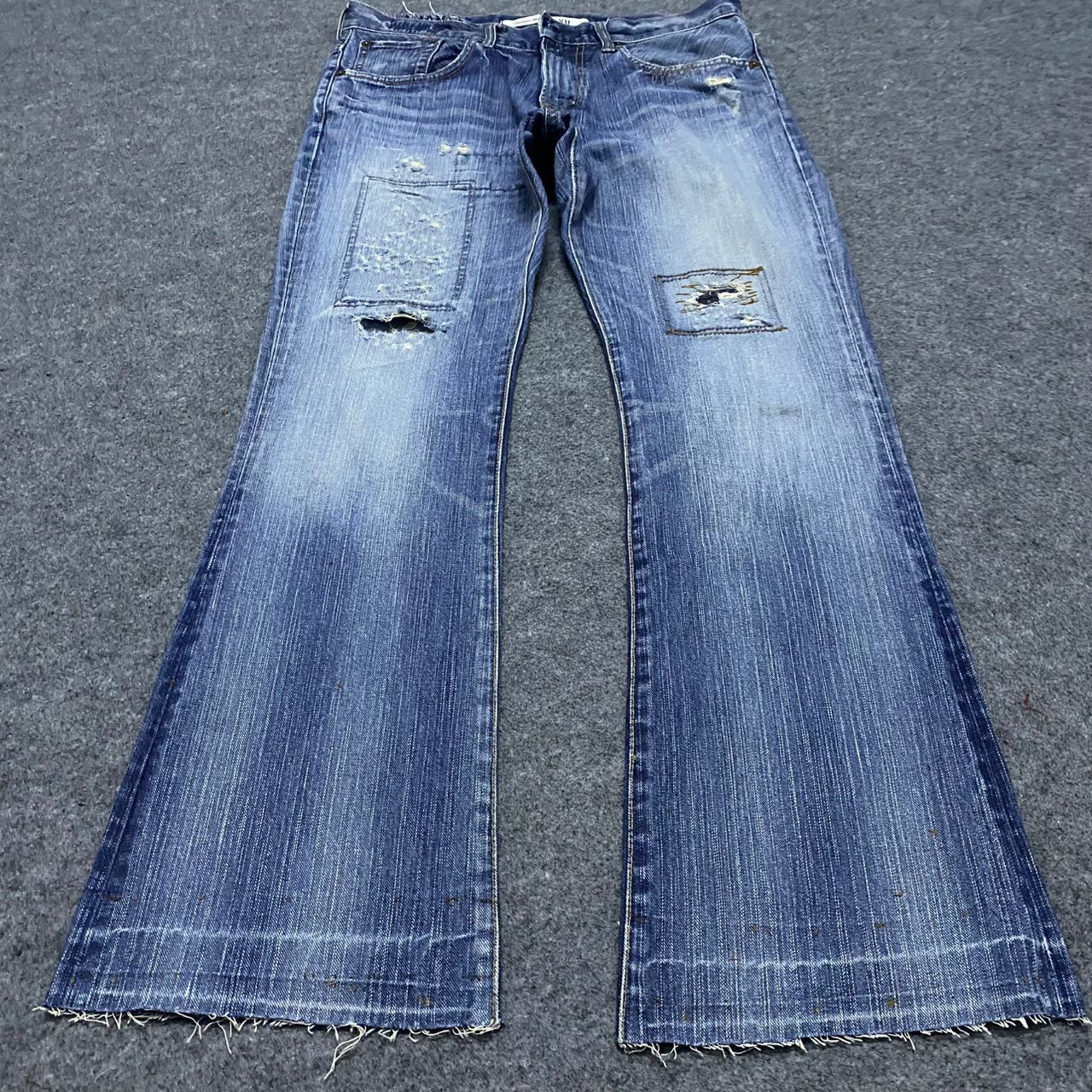 Edwin 💥Flare💥Vintage Edwin Exclusive Vintage Distressed Denim Size US 33 - 2 Thumbnail