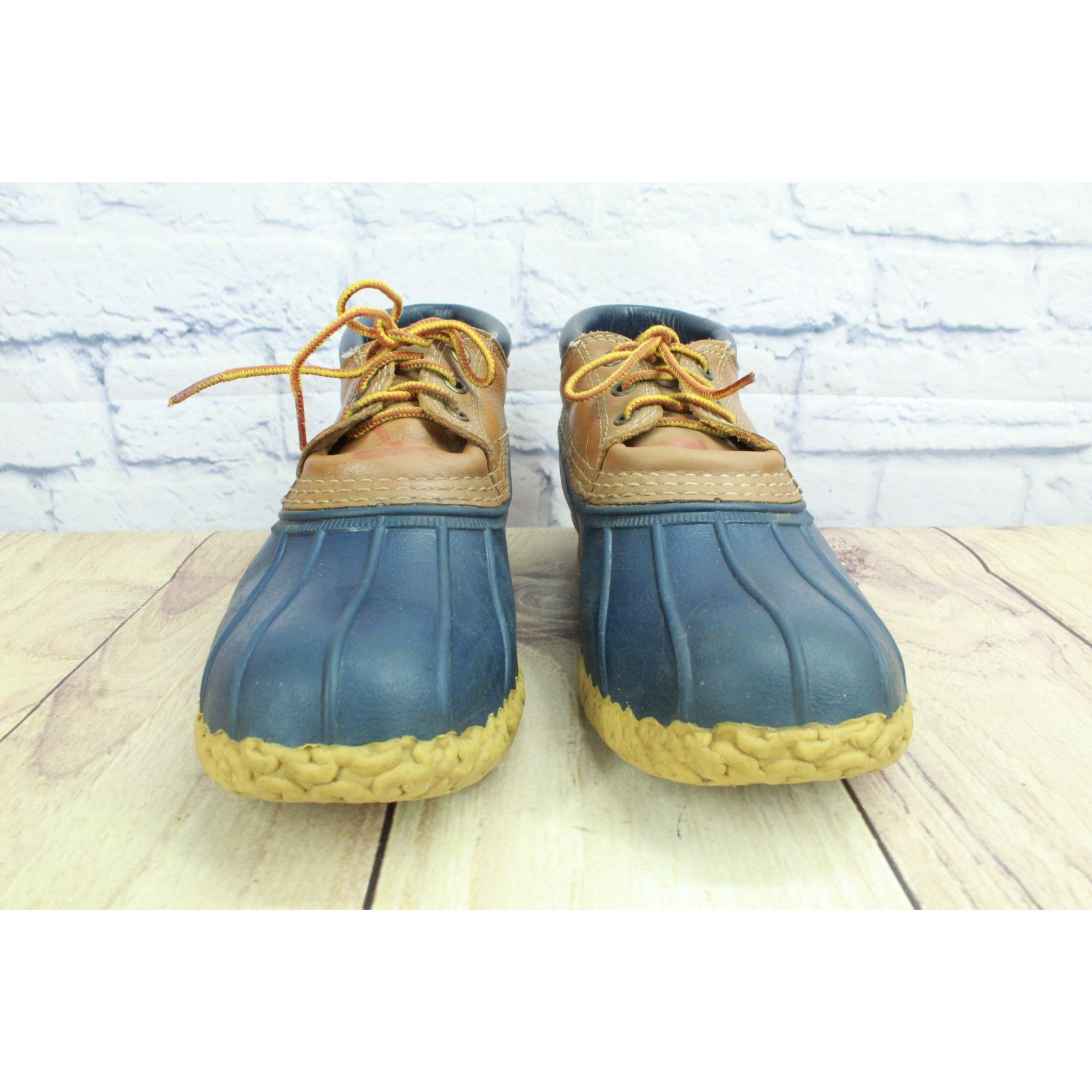 L.L. Bean LL Bean Women’s Blue Rubber Ankle Duck Boots Size US 9 / IT 39 - 4 Thumbnail